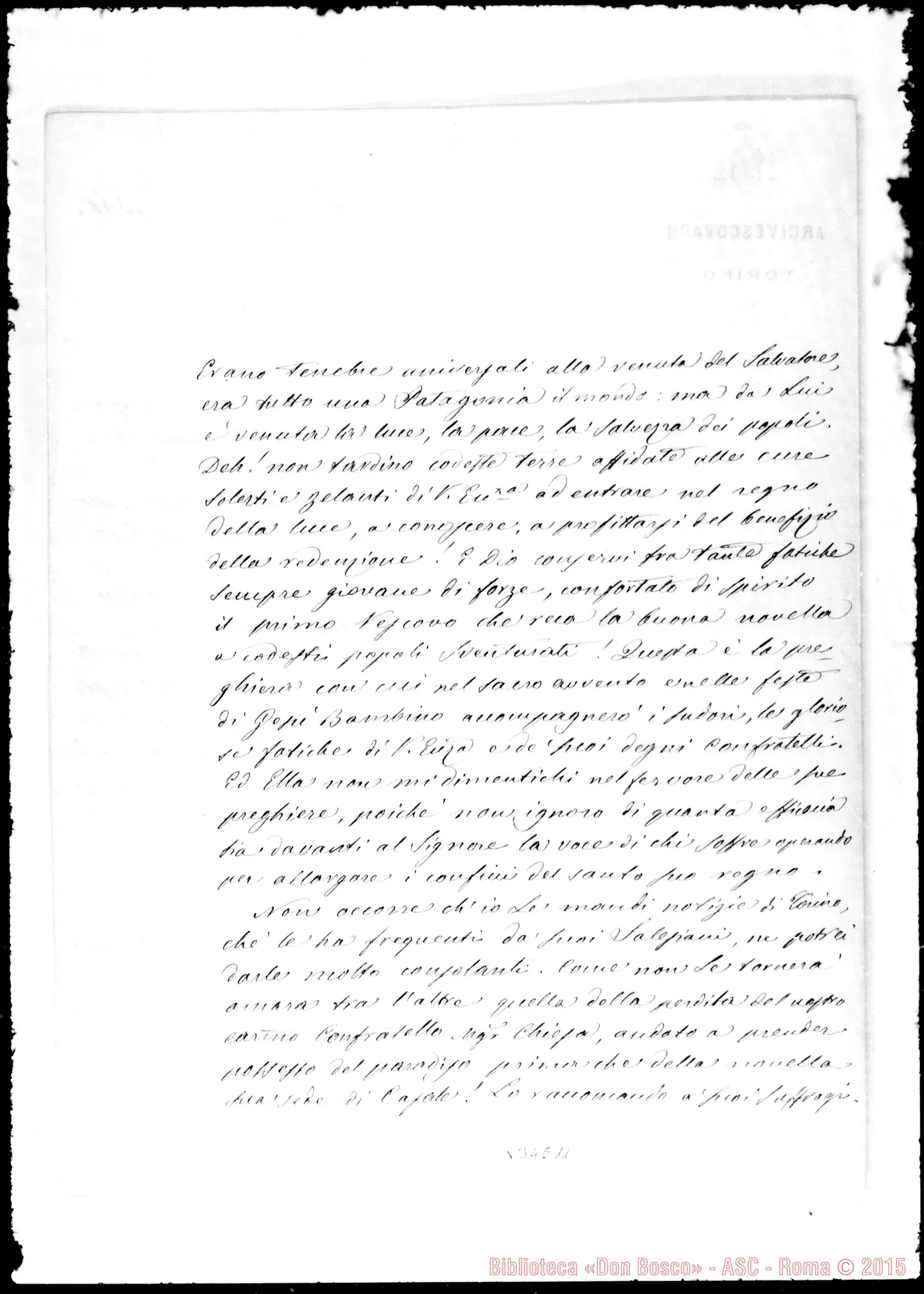 Fotogramma E 11 — Lettere: Alimonda-Giovanni Cagliero