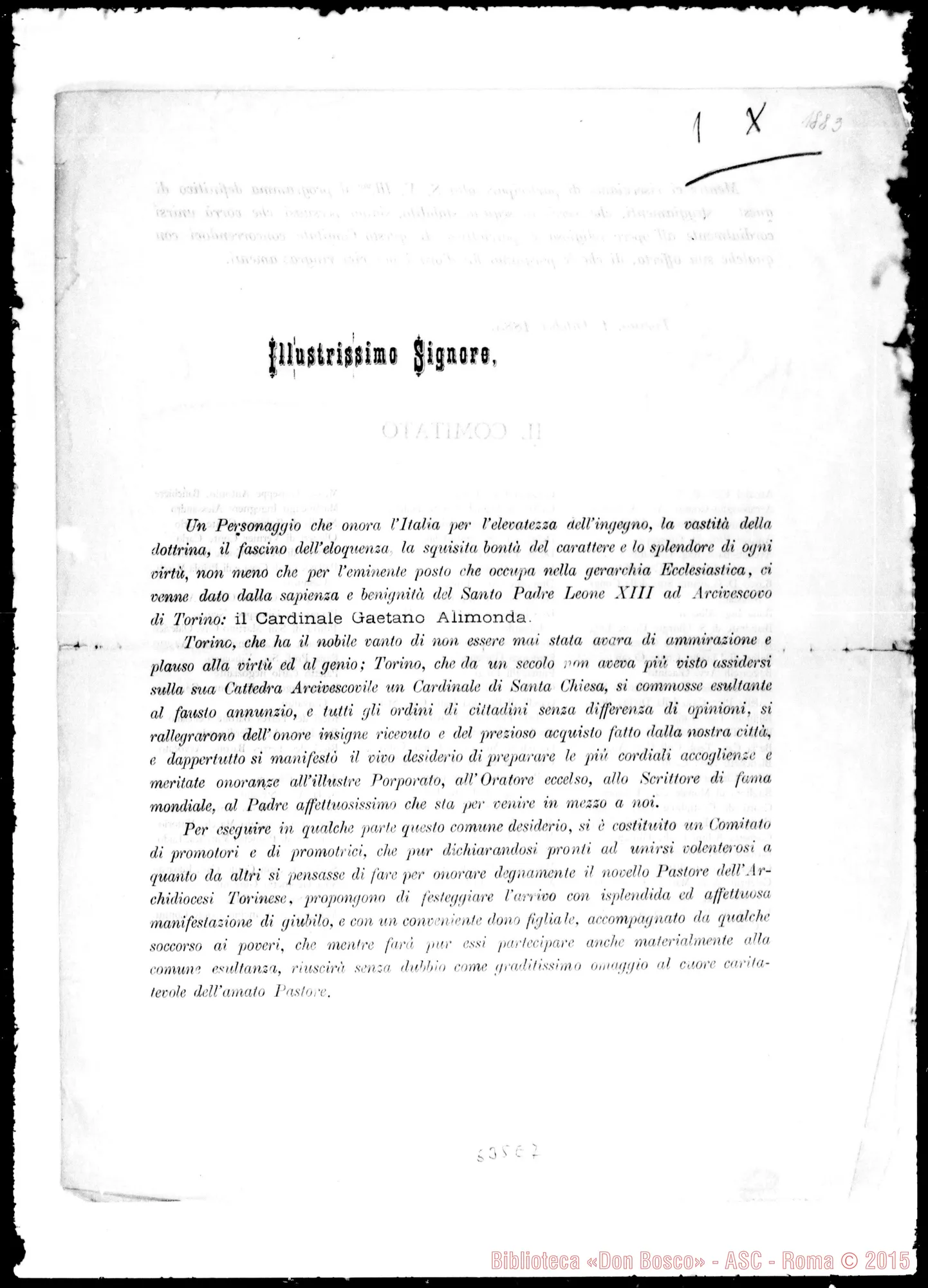 Fotogramma E 7 — Documentazione: Per l’ingresso A Torino. Circolare