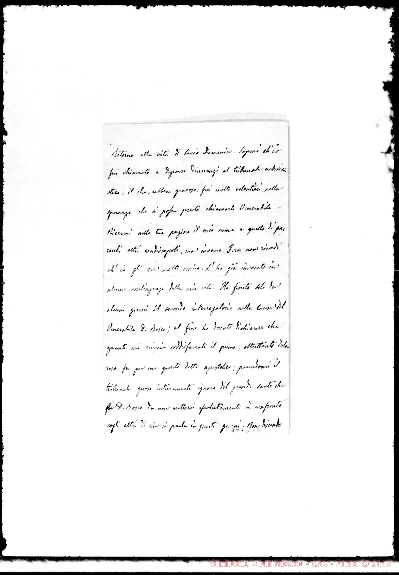 Fotogramma D 12 — Lettera: Anfossi-Francesia