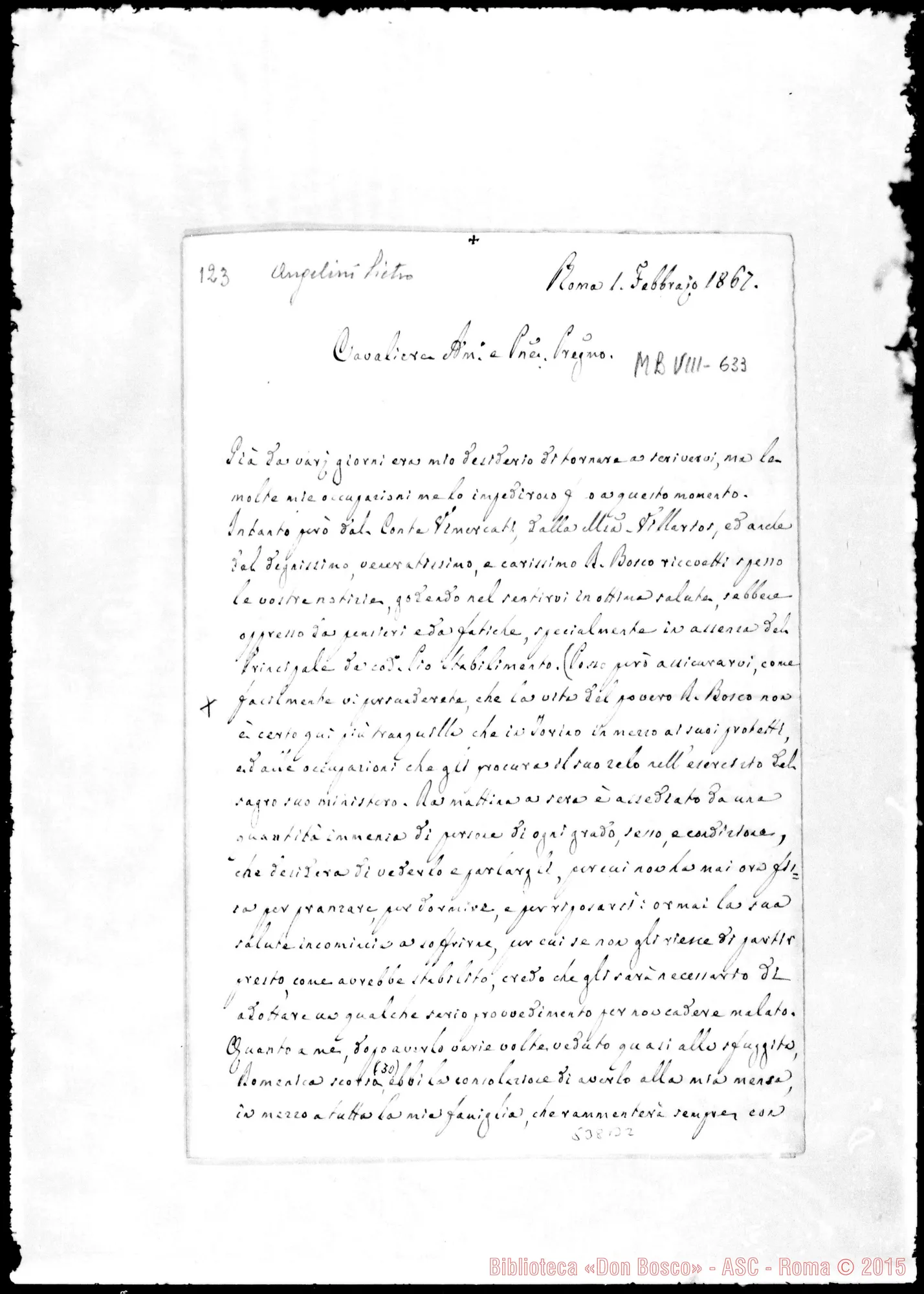 Fotogramma B 2 — Angelini-Cav. Oreglia Federico