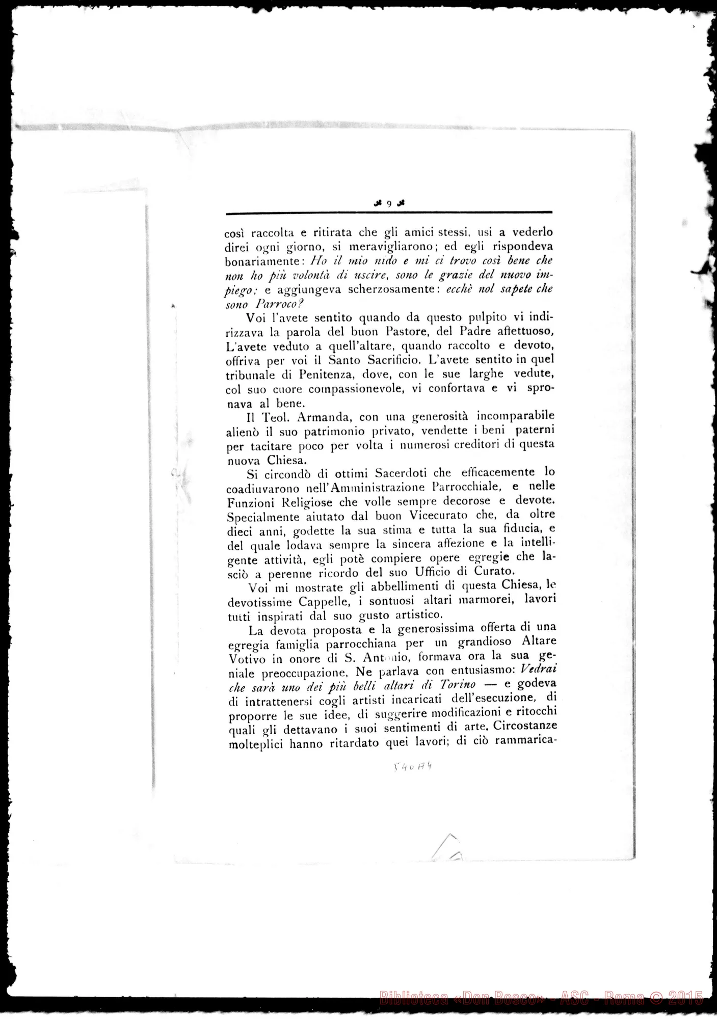 Fotogramma A 4 — Armanda Lorenzo, sac. (1859-1918). Elogio Funebre