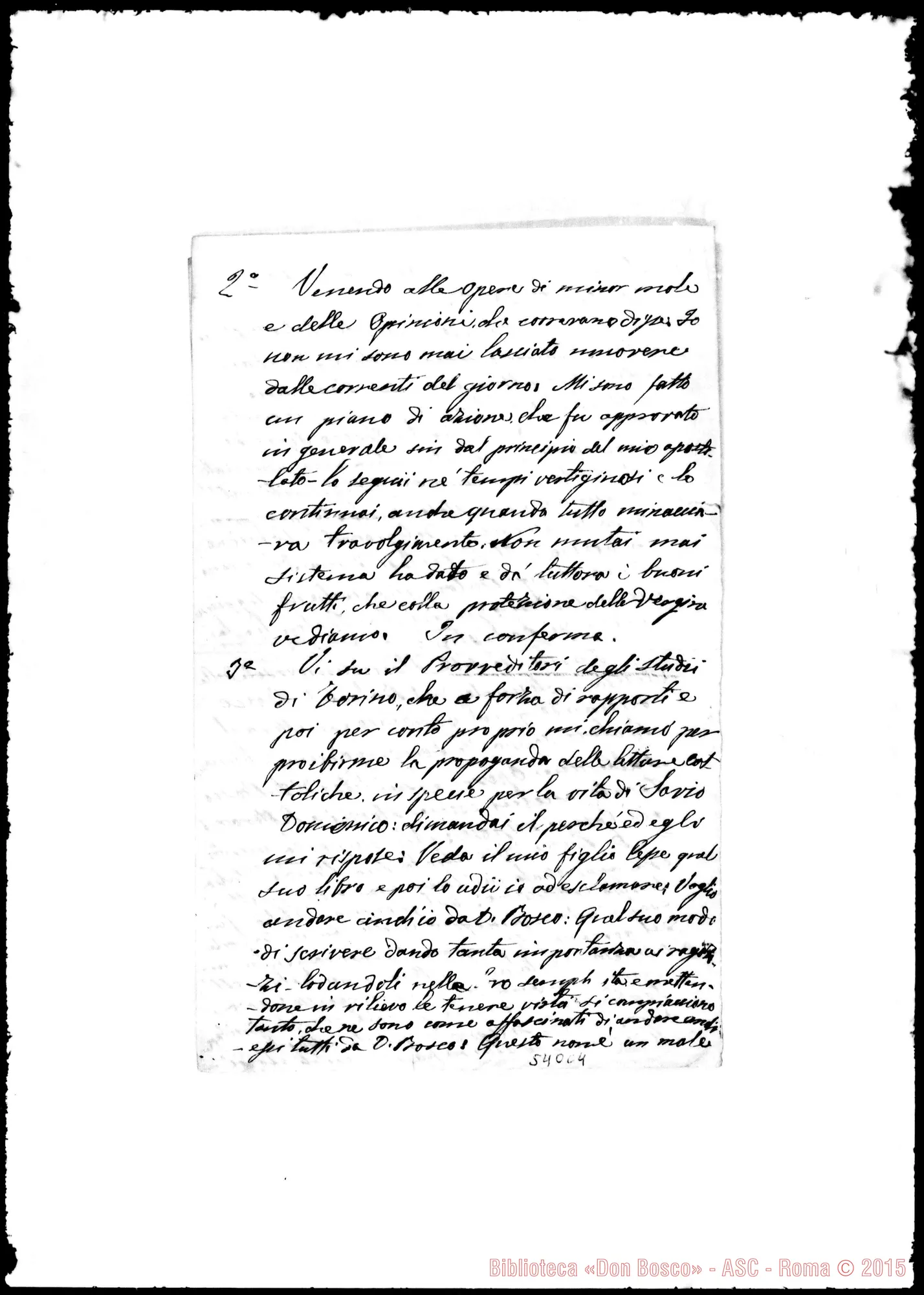 Fotogramma C 4 — Balan Pietro, sac. Relazione