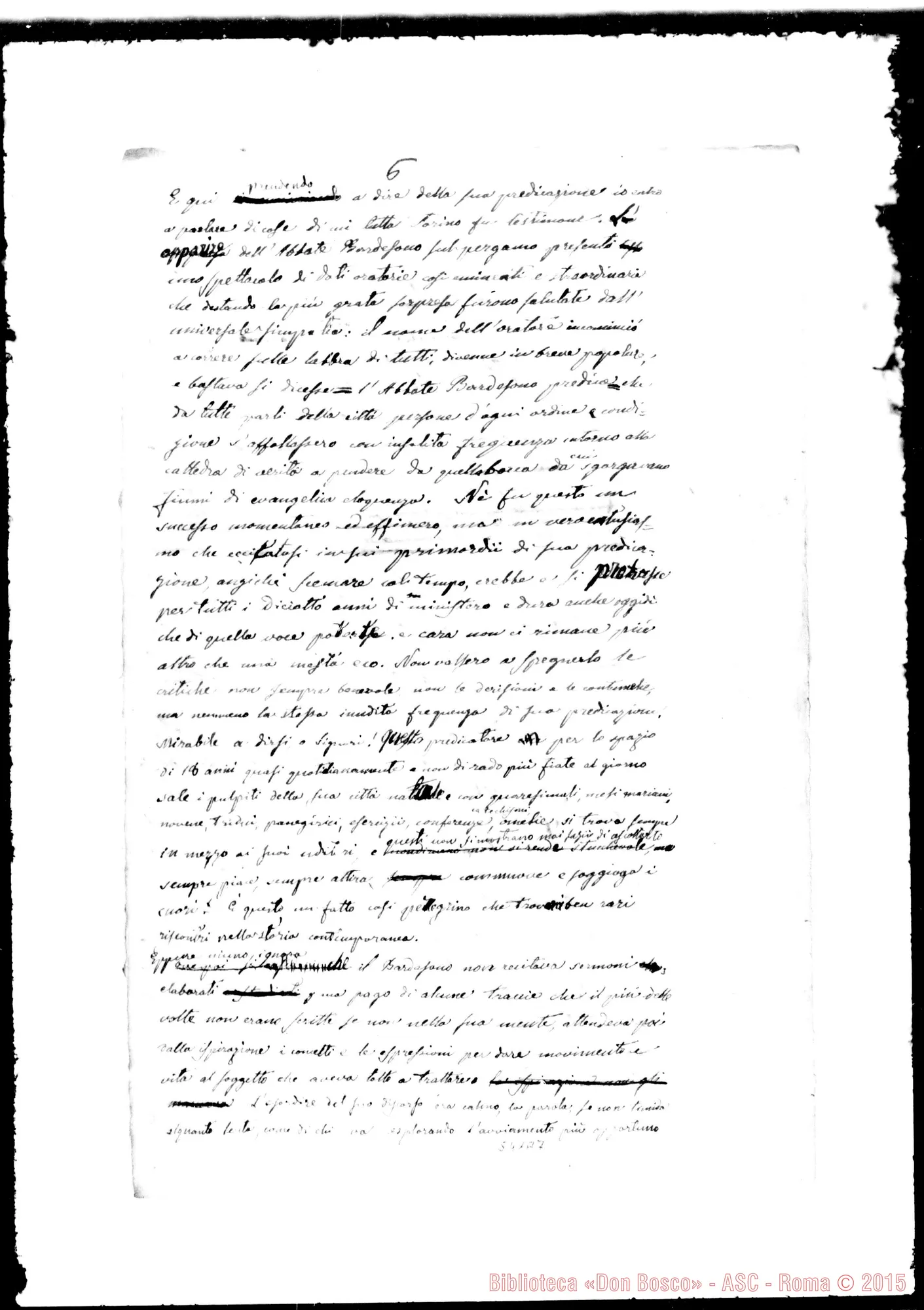 Fotogramma A 7 — Bardesono Massimiliano, ab. (1838-1879). Elogio funebre del Bardesono