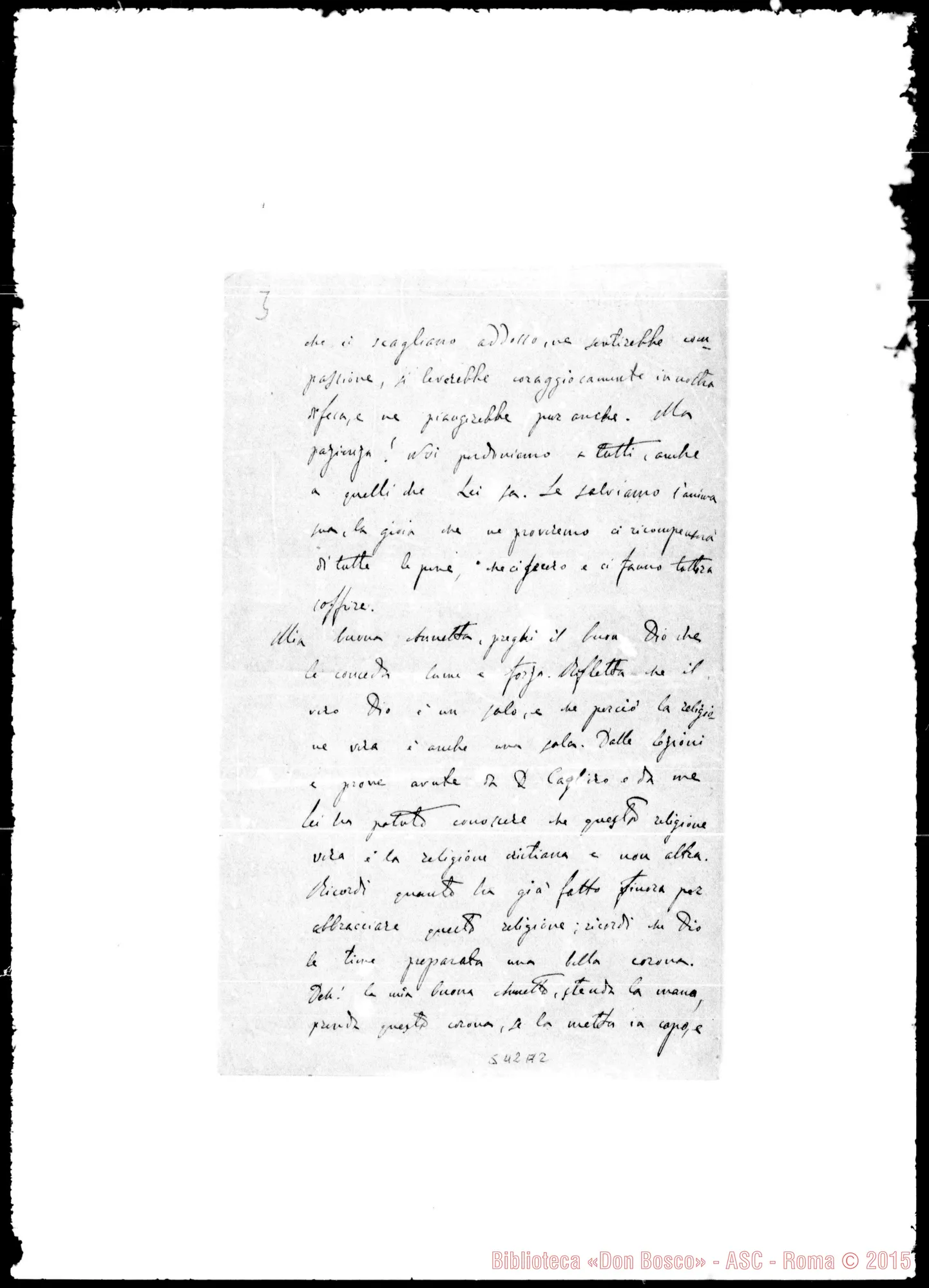 Fotogramma A 2 — Lettera: Bonetti-Bedarida