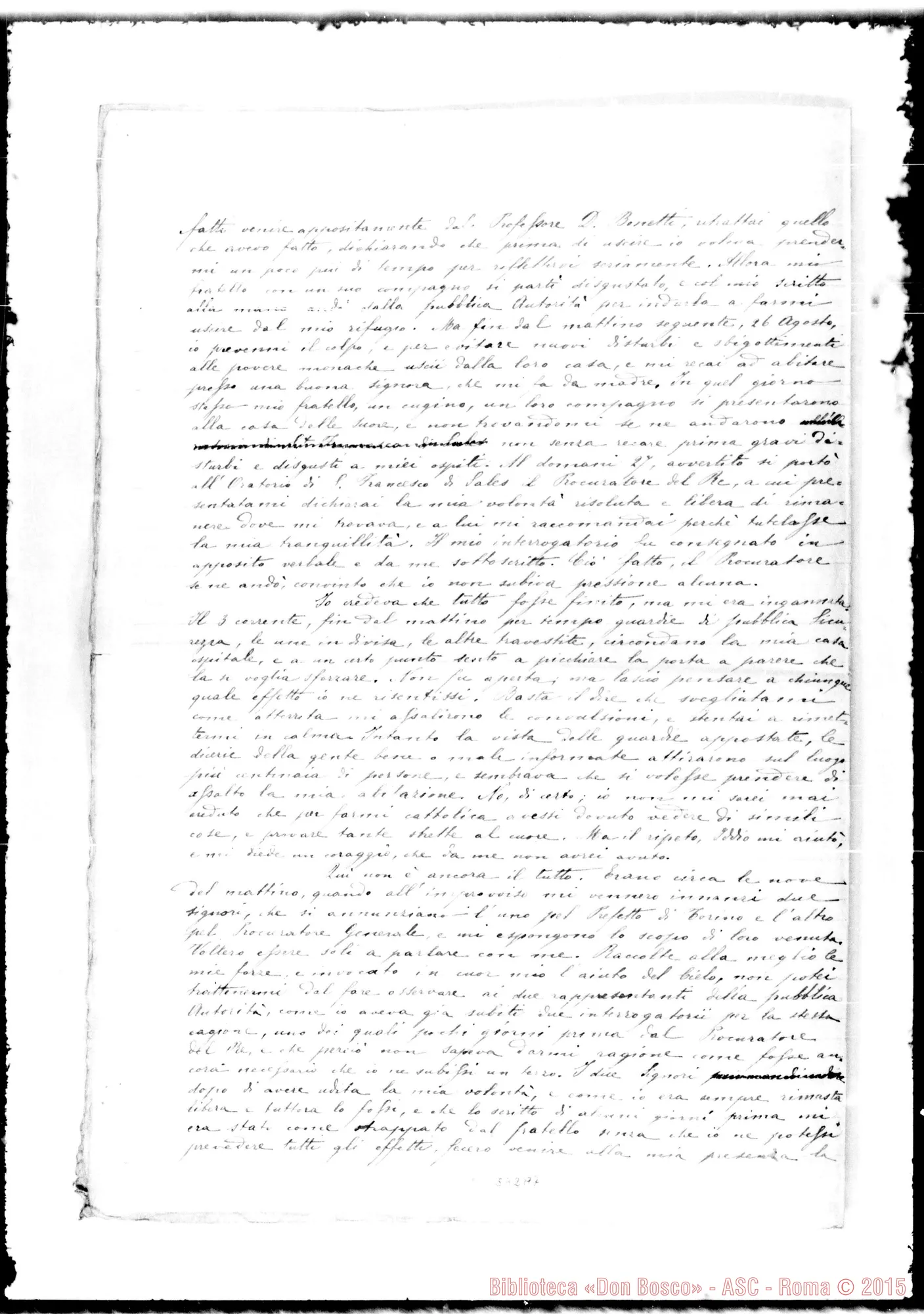 Fotogramma A 7 — Lettera: Bedarida-Direttore Unità Cattolica
