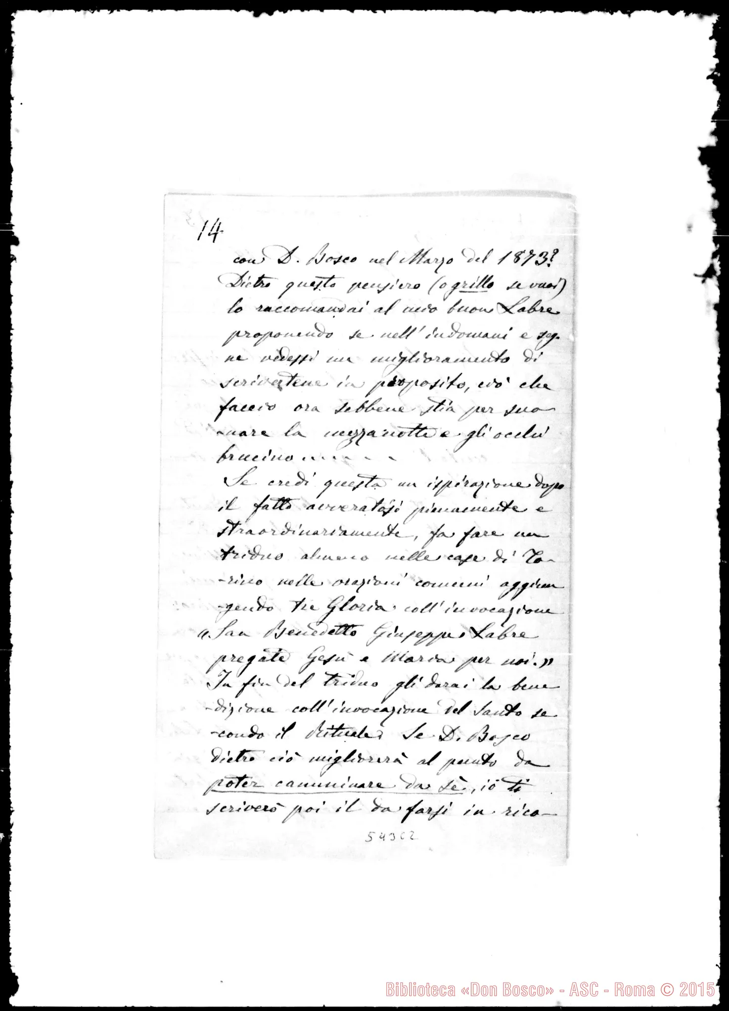Fotogramma C 2 — Bellia Giacomo, sac. Lettera: Bellia-Carissimo amico