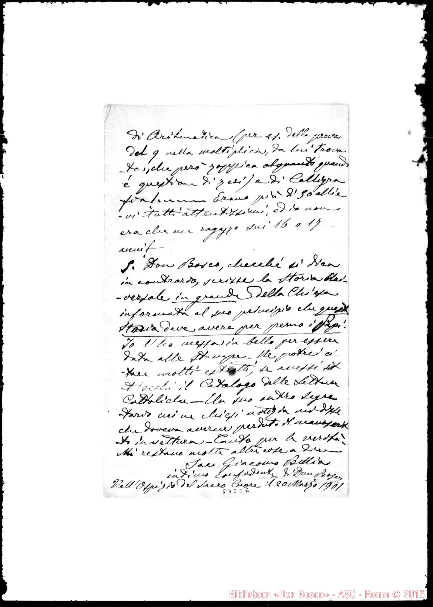 Fotogramma C 7 — Note sulla vita di Don Bosco