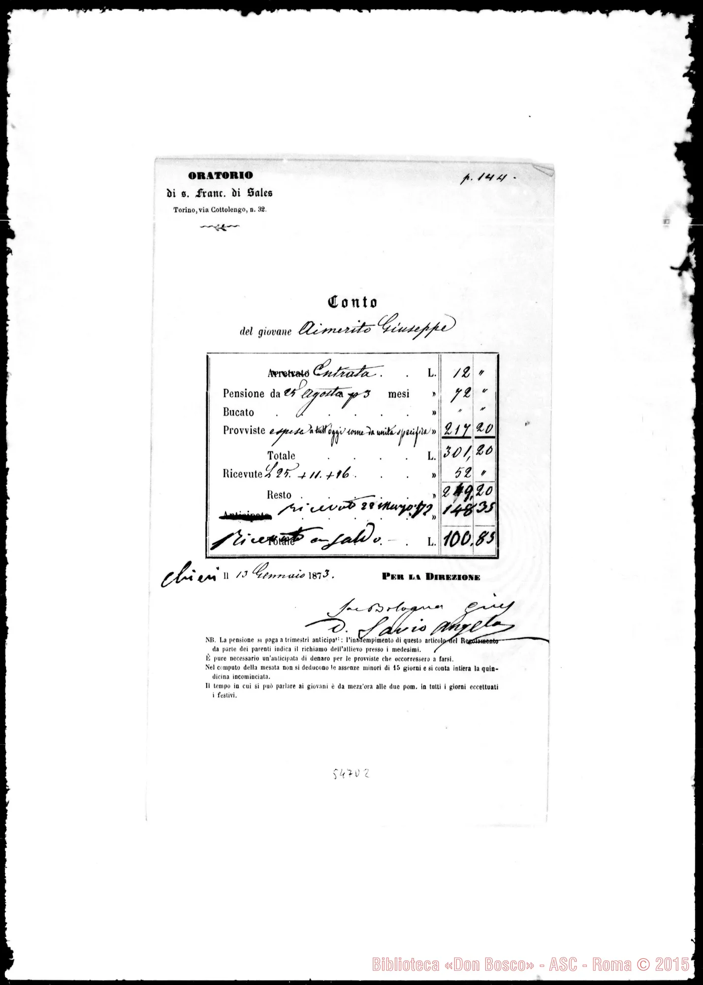 Fotogramma D 2 — Aimerito Giuseppe: conte