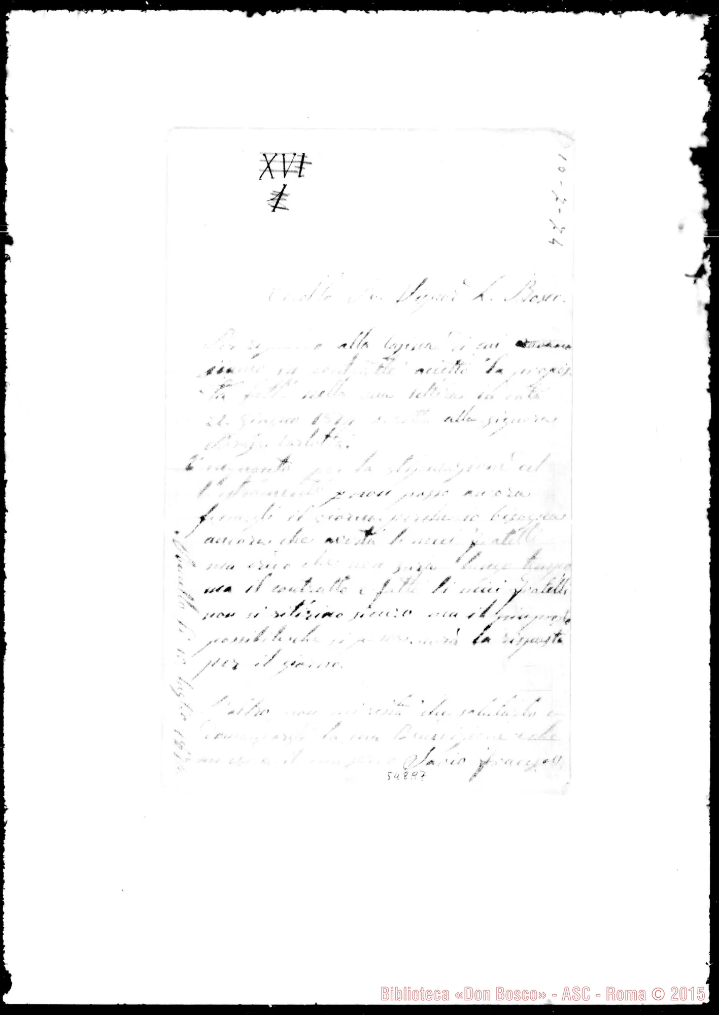 Fotogramma A 7 — Lettera: Savio Francesco-Bosco