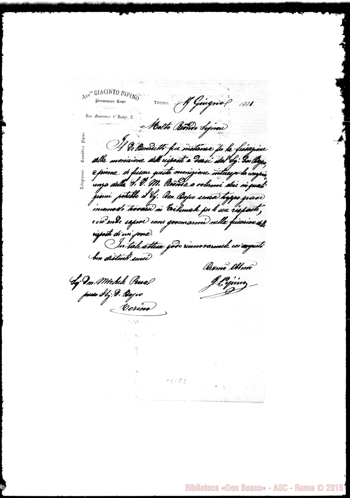 Fotogramma E 2 — Avvocato Giacinto Pipino-Rua
