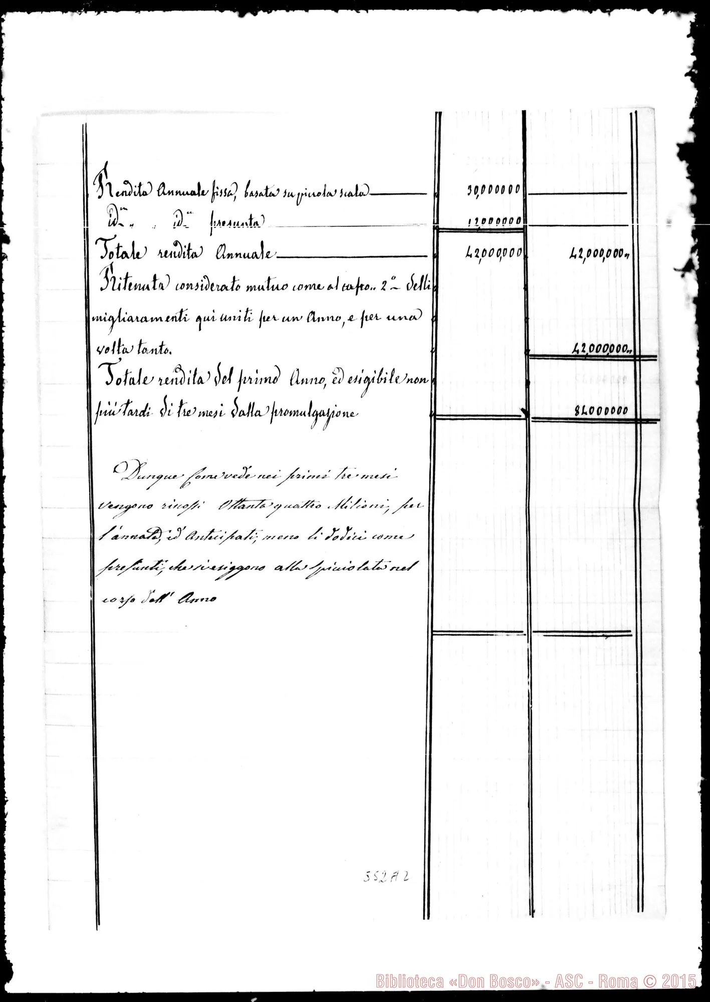Fotogramma A 2 — Boassi Andrea. Lettera di A. Boassi A N.N.