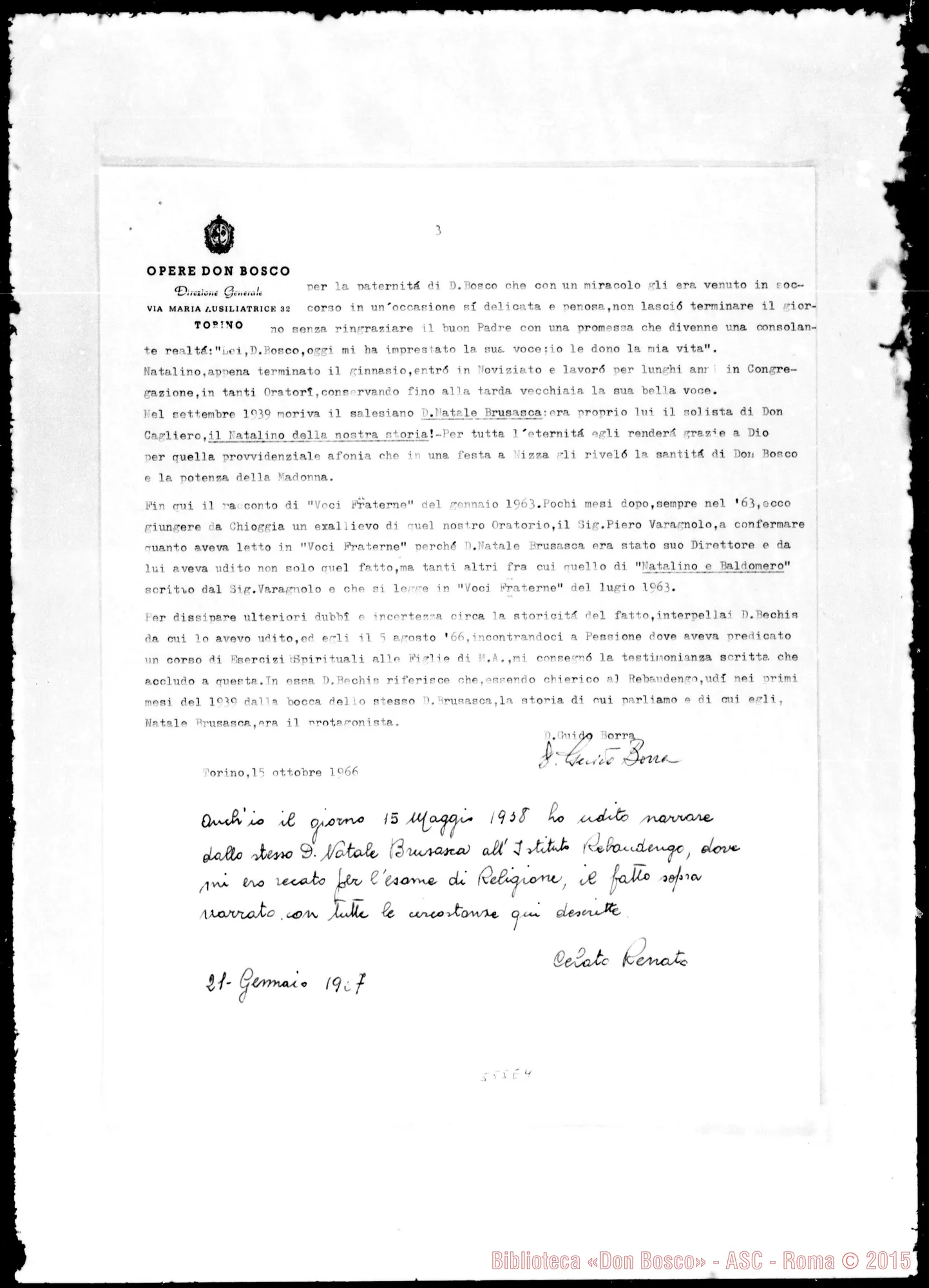 Fotogramma E 4 — Schiarimenti sulla vita di Natalino