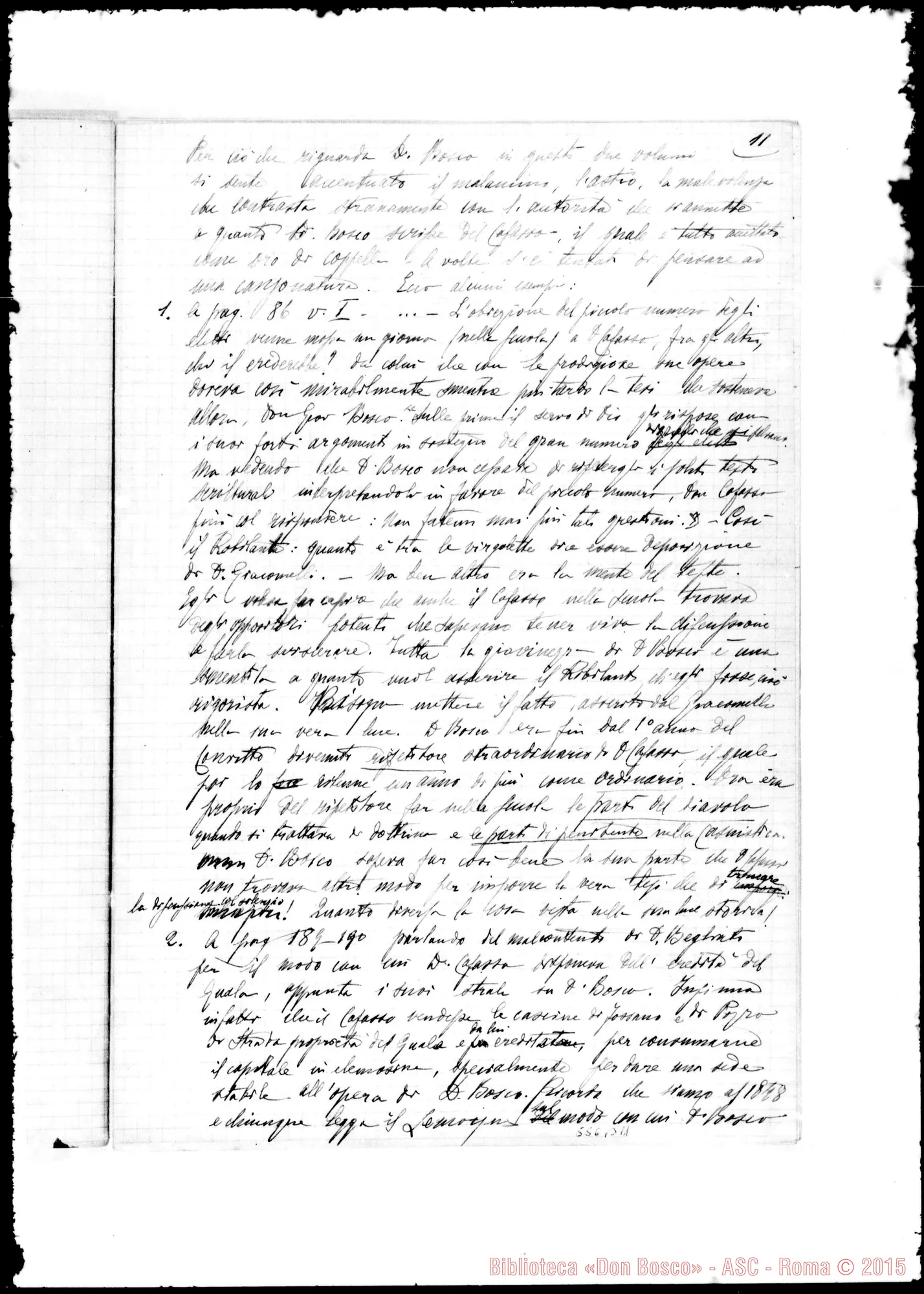 Fotogramma B 11 — D. Abbondio Anzini sulla genuina origine dell’Oratorio