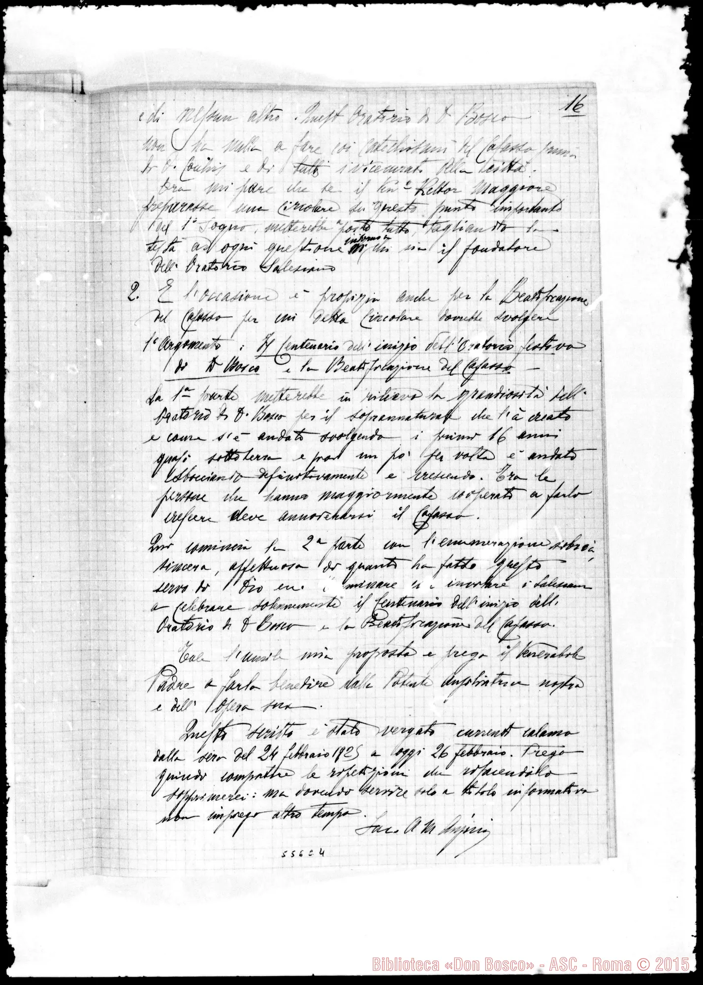 Fotogramma C 4 — D. Abbondio Anzini sulla genuina origine dell’Oratorio