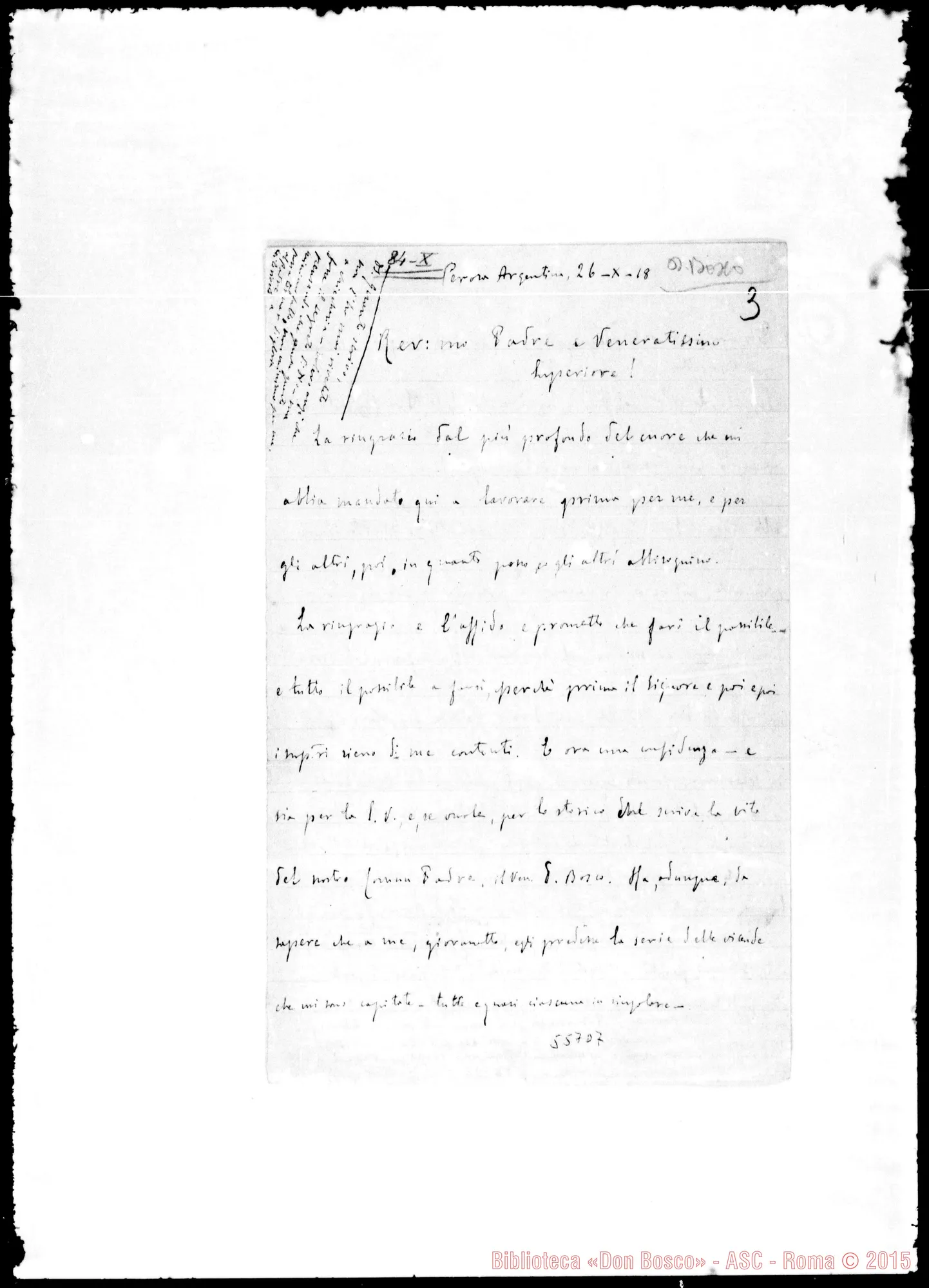 Fotogramma D 7 — D. Caimo-Vener.mo E Rev.mo Superiore