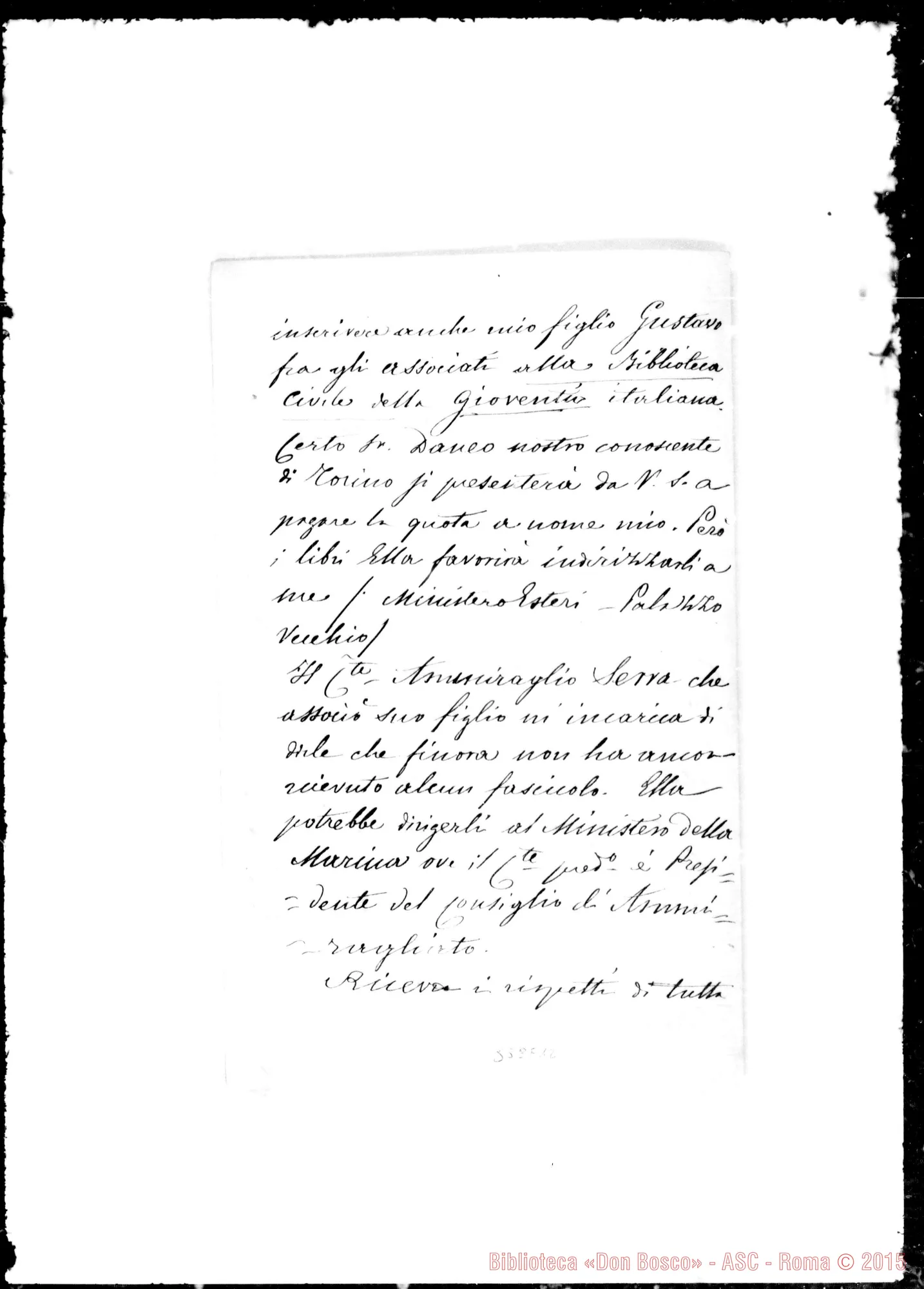 Fotogramma E 12 — Canton-Cav. Oreglia Federico