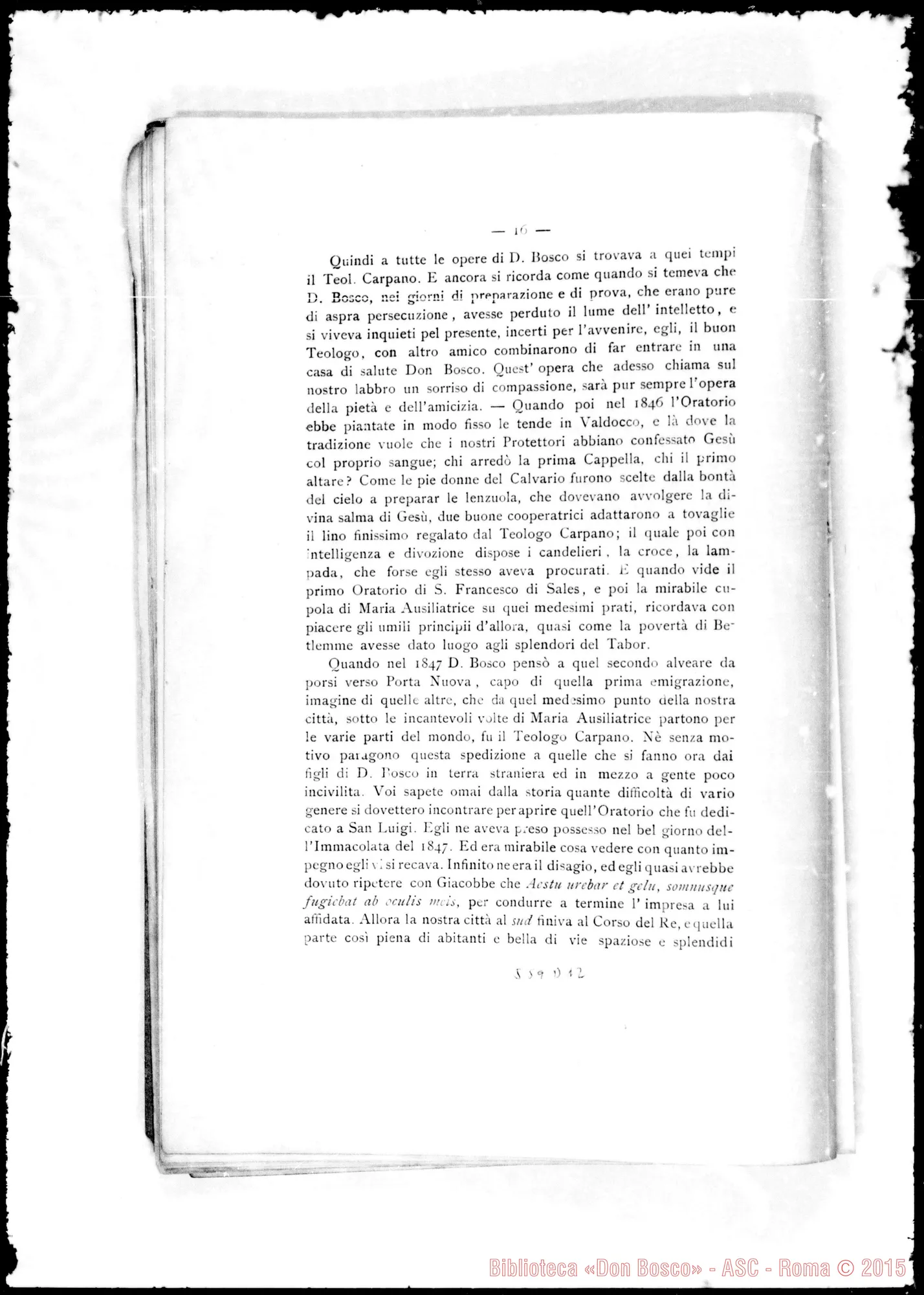 Fotogramma D 12 — Carpano Giacinto Gioachino, sac. Elogio funebre letto da D. Francesia