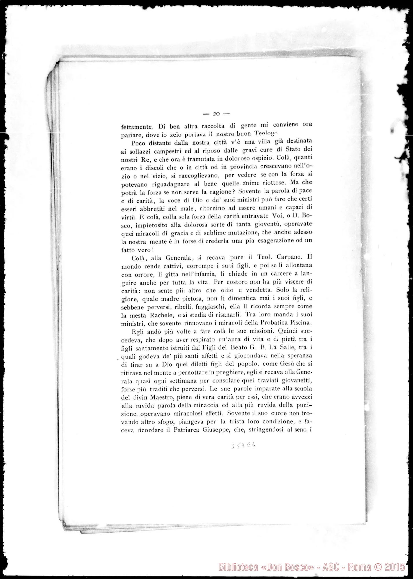 Fotogramma E 4 — Carpano Giacinto Gioachino, sac. Elogio funebre letto da D. Francesia