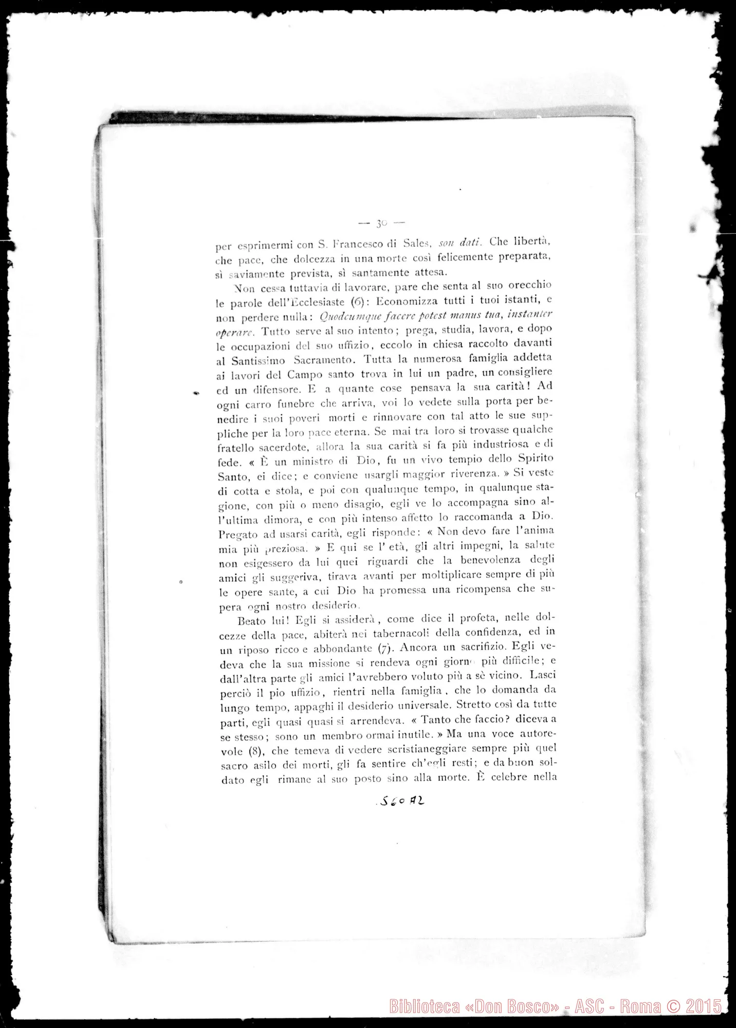 Fotogramma A 2 — Carpano Giacinto Gioachino, sac. Elogio funebre letto da D. Francesia