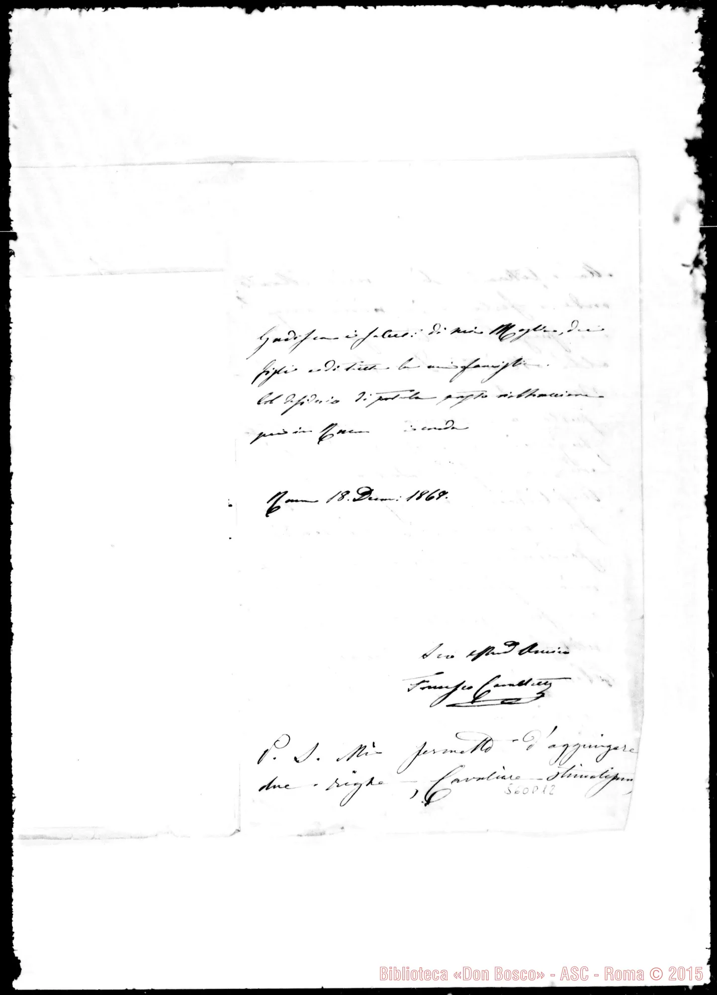 Fotogramma D 12 — Francesco-Cav. Oreglia