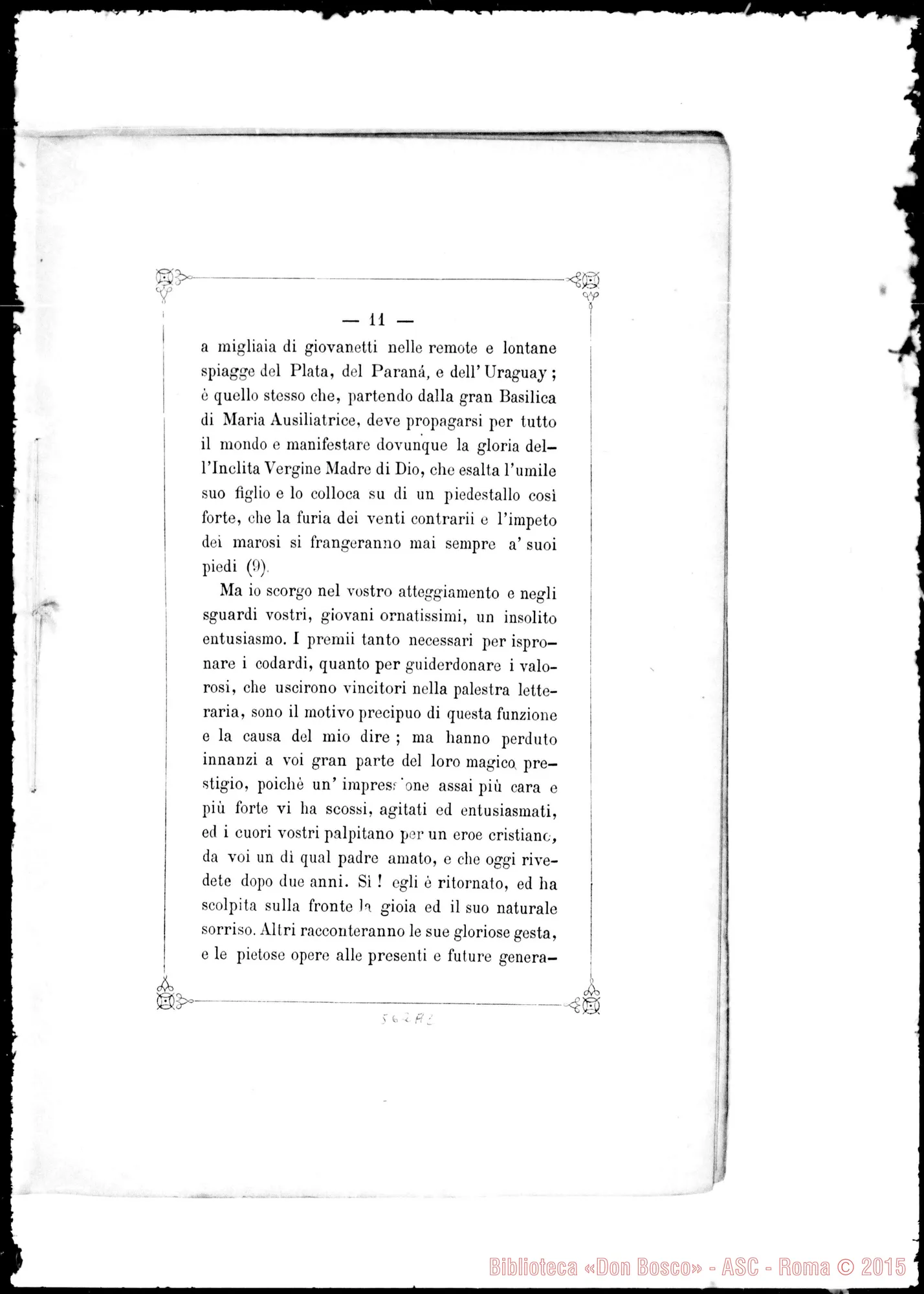 Fotogramma A 2 — Pensieri di D. Pietro Ceccarelli