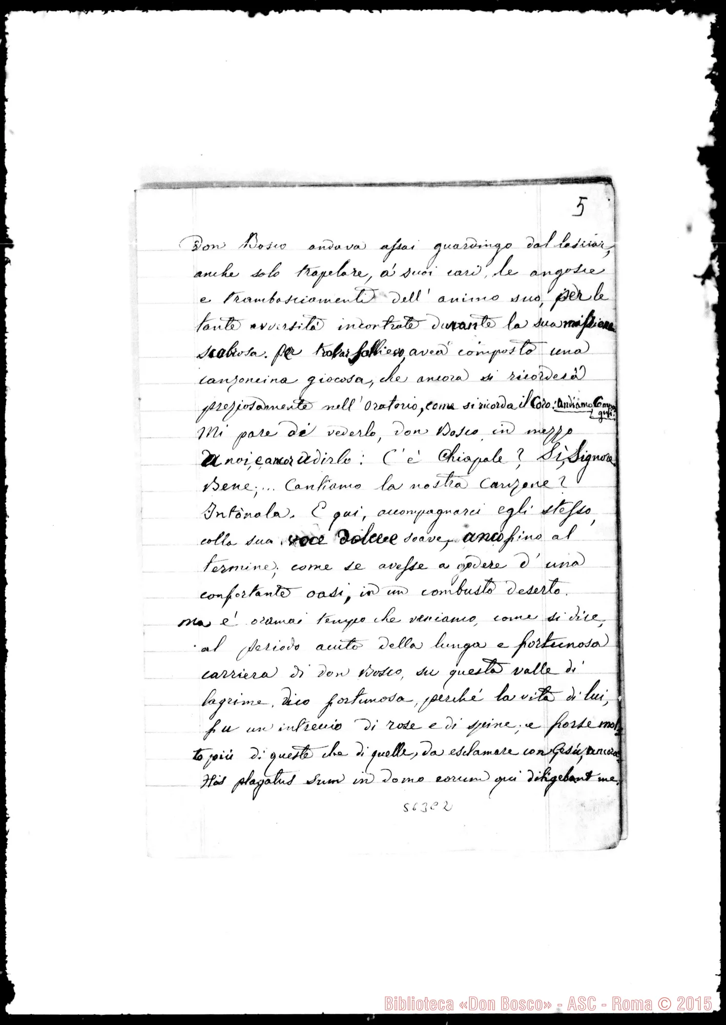 Fotogramma C 2 — Chiapale Luigi, sac.: «Testimonianza preziosa sulle virtù di Don Bosco»