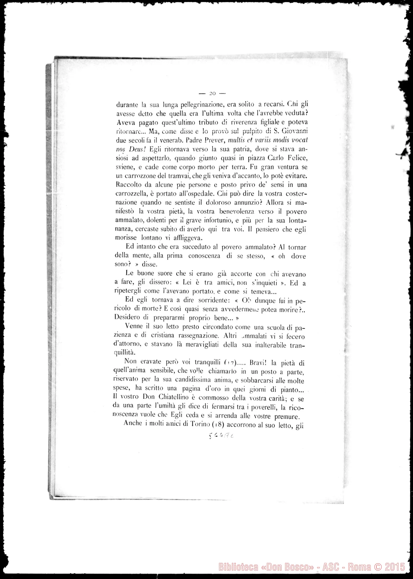 Fotogramma A 2 — Elogio Funebre. Don Francesia