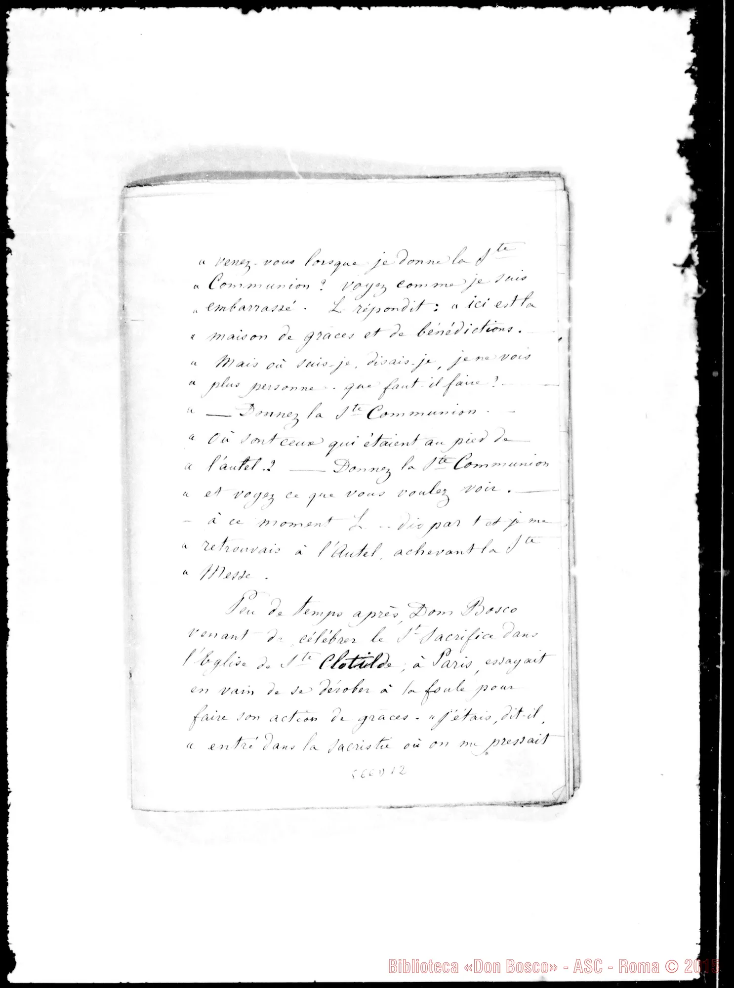 Fotogramma D 12 — Récits de Dom Bosco de 1881 à 1885