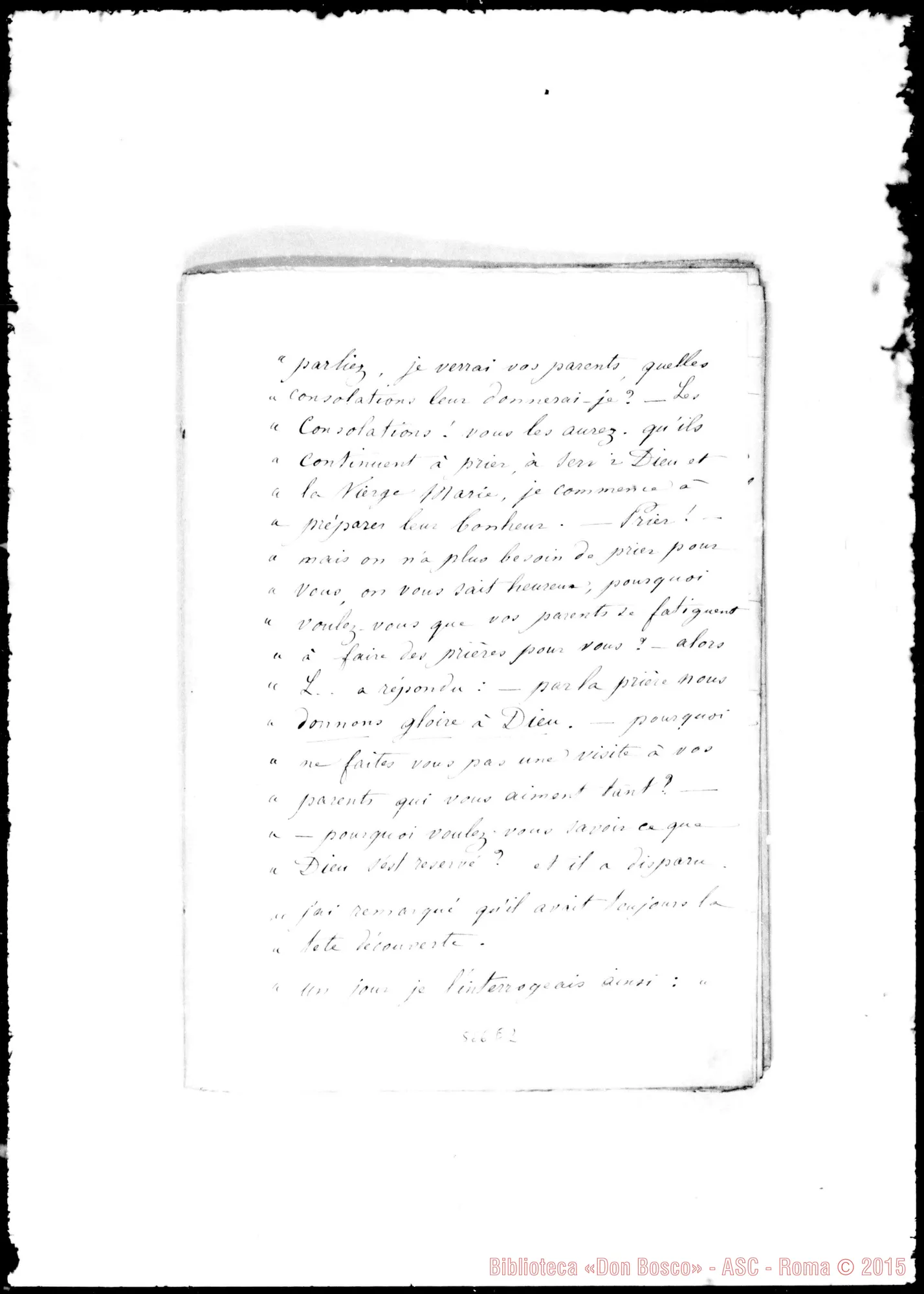 Fotogramma E 2 — Récits de Dom Bosco de 1881 à 1885