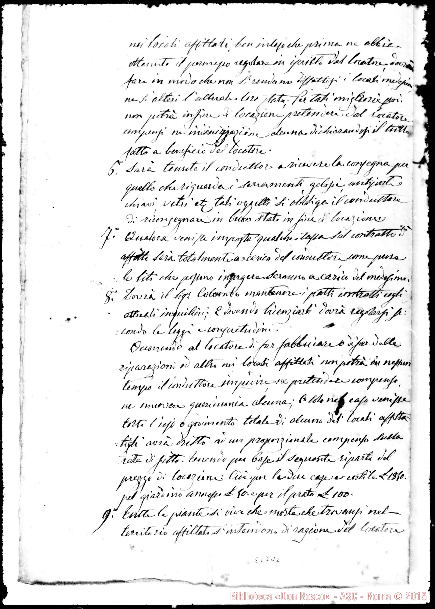Fotogramma A 2 — «Colla presente scrittura privata…»