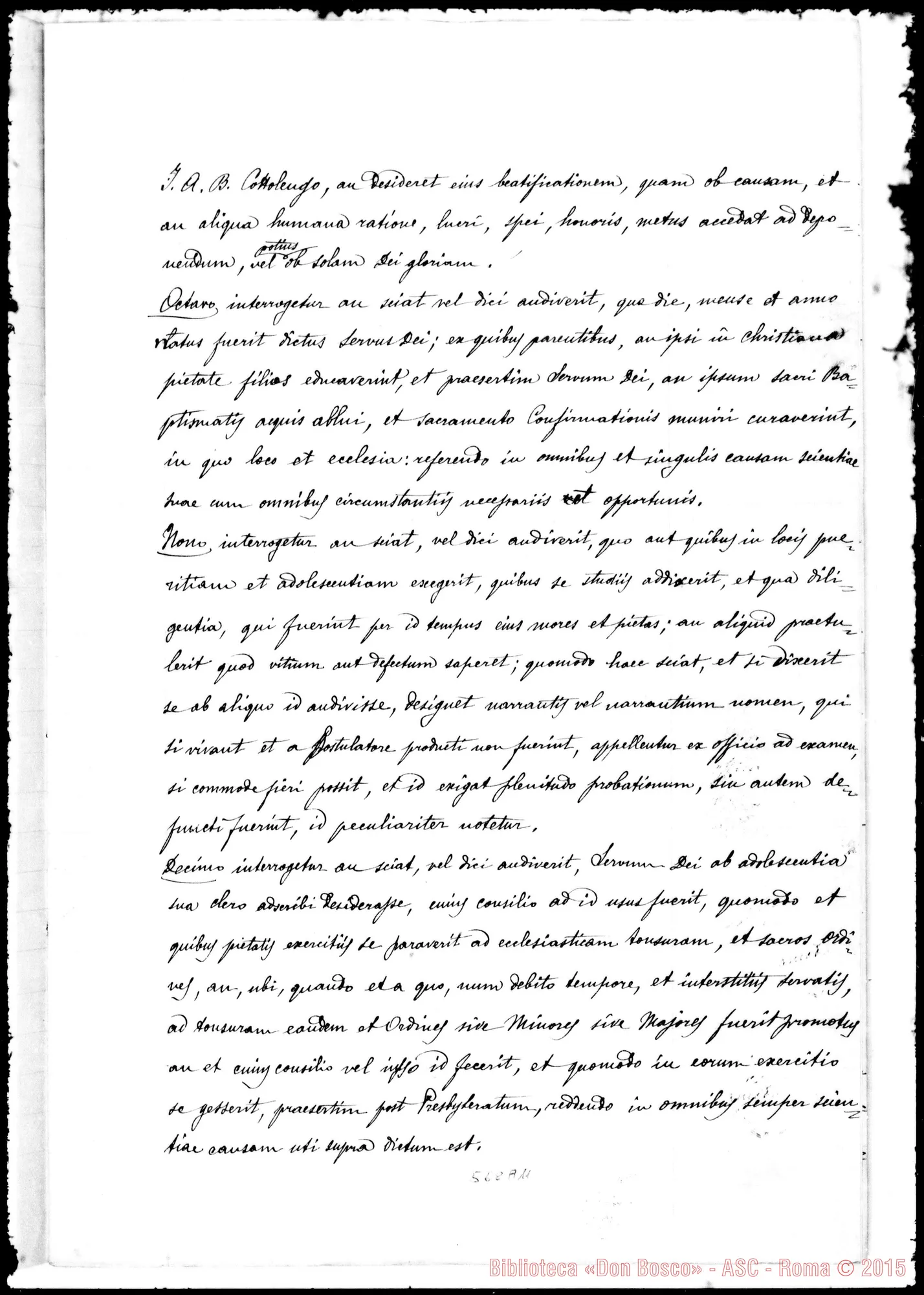 Fotogramma A 11 — Taurinensis Beatificationis…