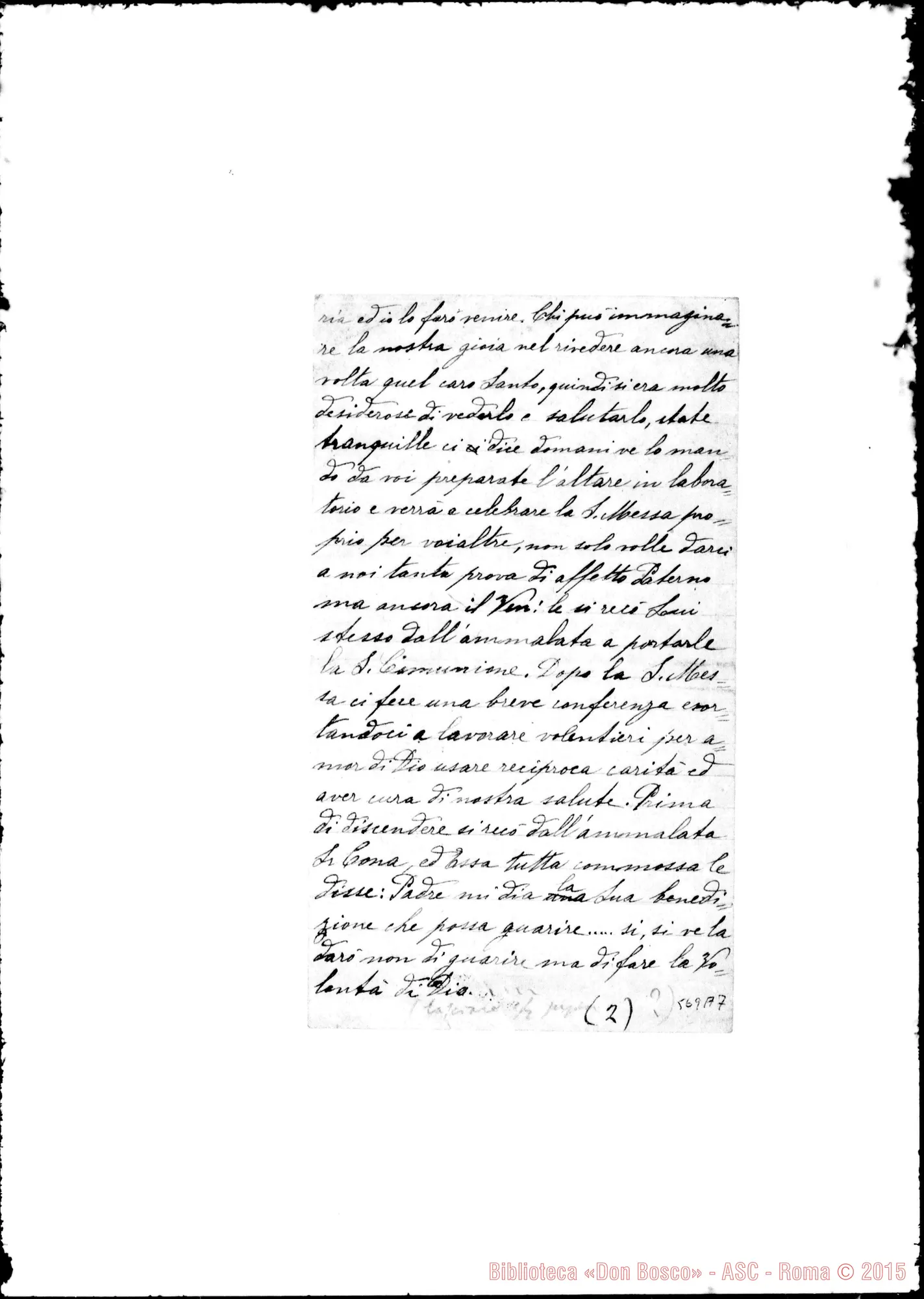 Fotogramma A 7 — Curino Carolina, suora F.M.A. Relazione su Don Bosco