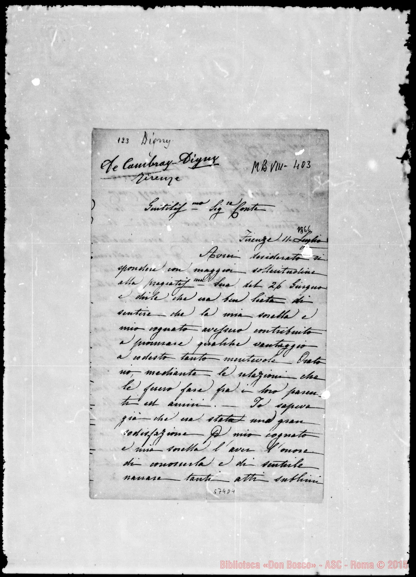 Fotogramma D 4 — Virginia de Cambray Digny-Cav. Oreglia