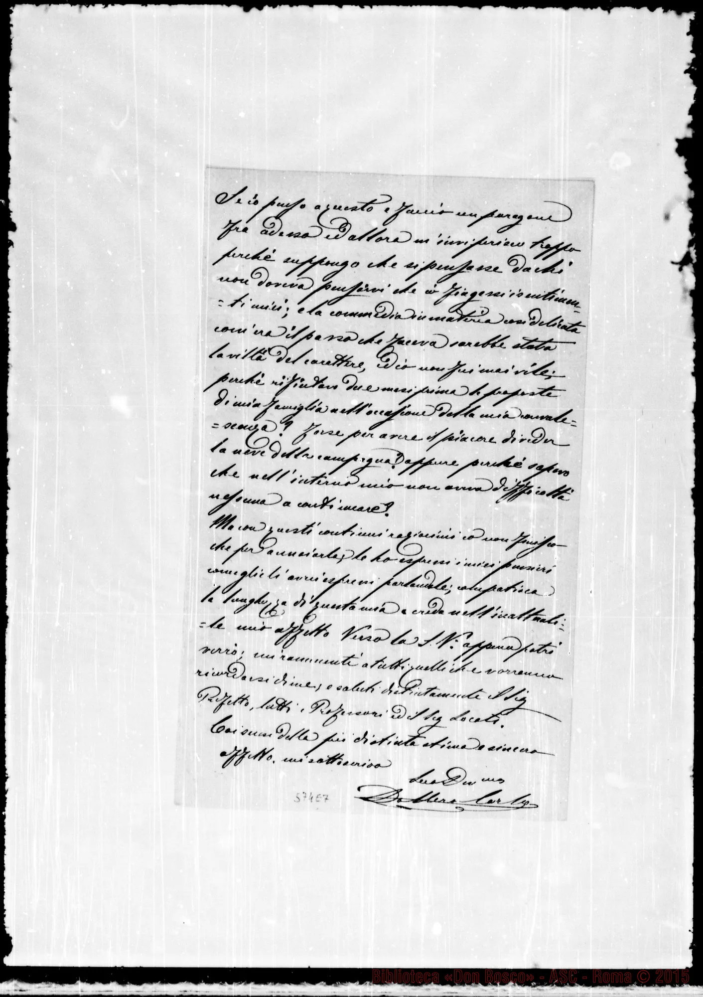 Fotogramma E 7 — Dollero-lll.mo Sig. Direttore