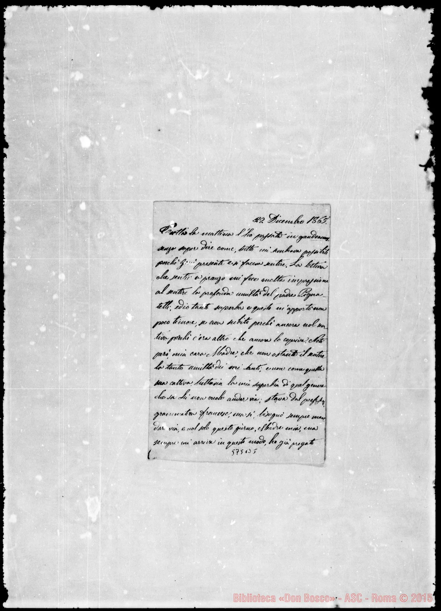 Fotogramma B 5 — Diario spirituale di Suor Teofila