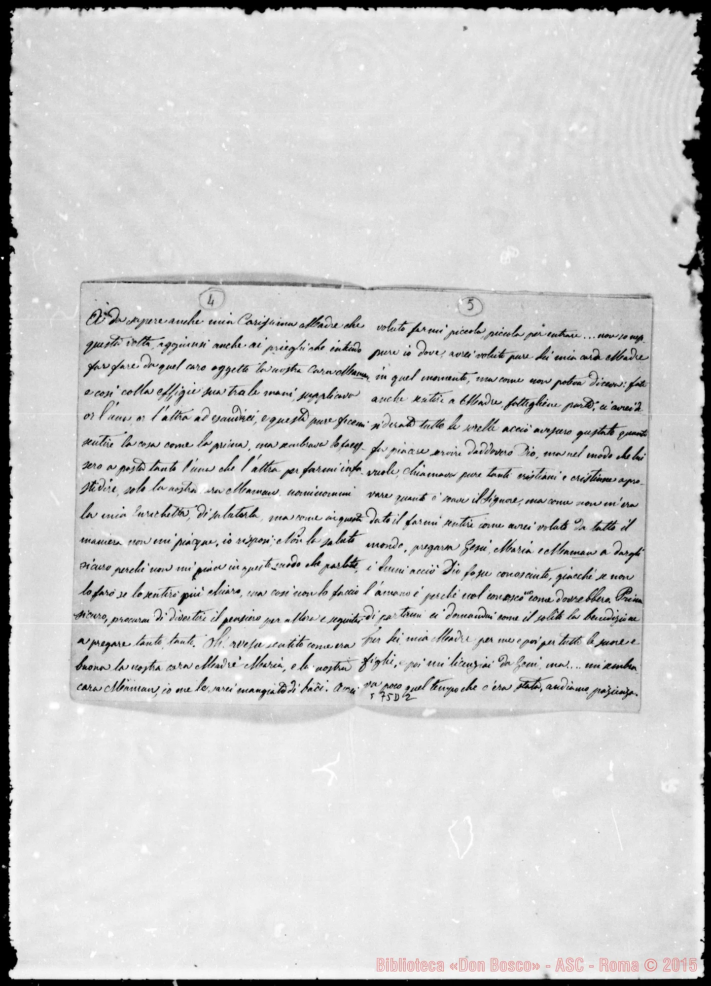 Fotogramma D 2 — Diario spirituale di Suor Teofila