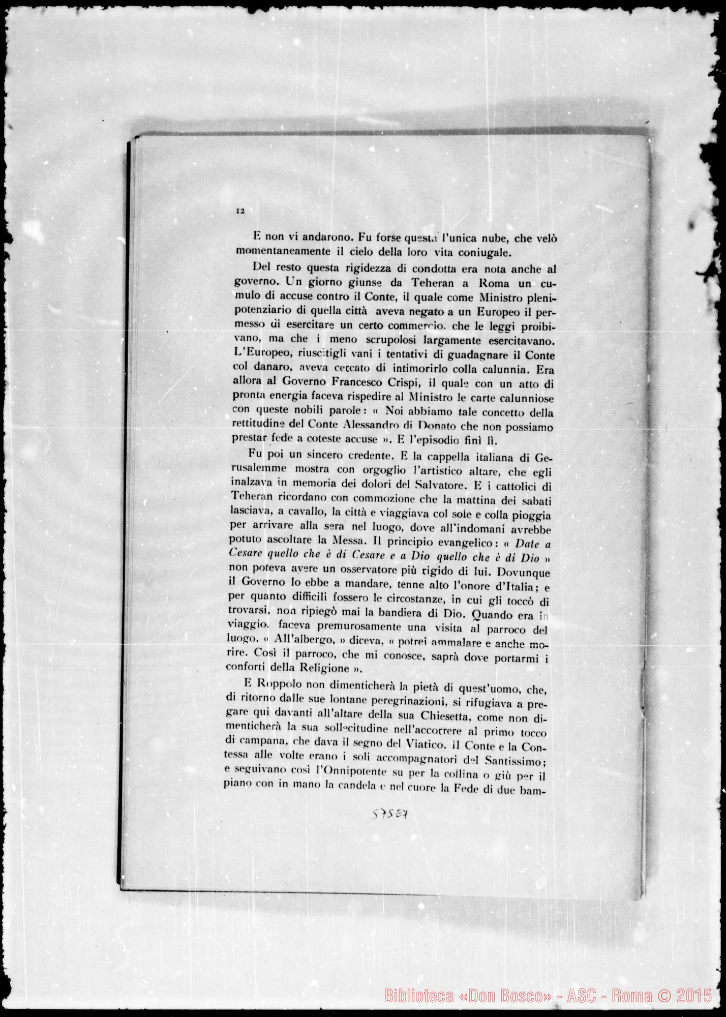 Fotogramma E 7 — Donato (contessa Gabriella De Rege di). Elogio funebre