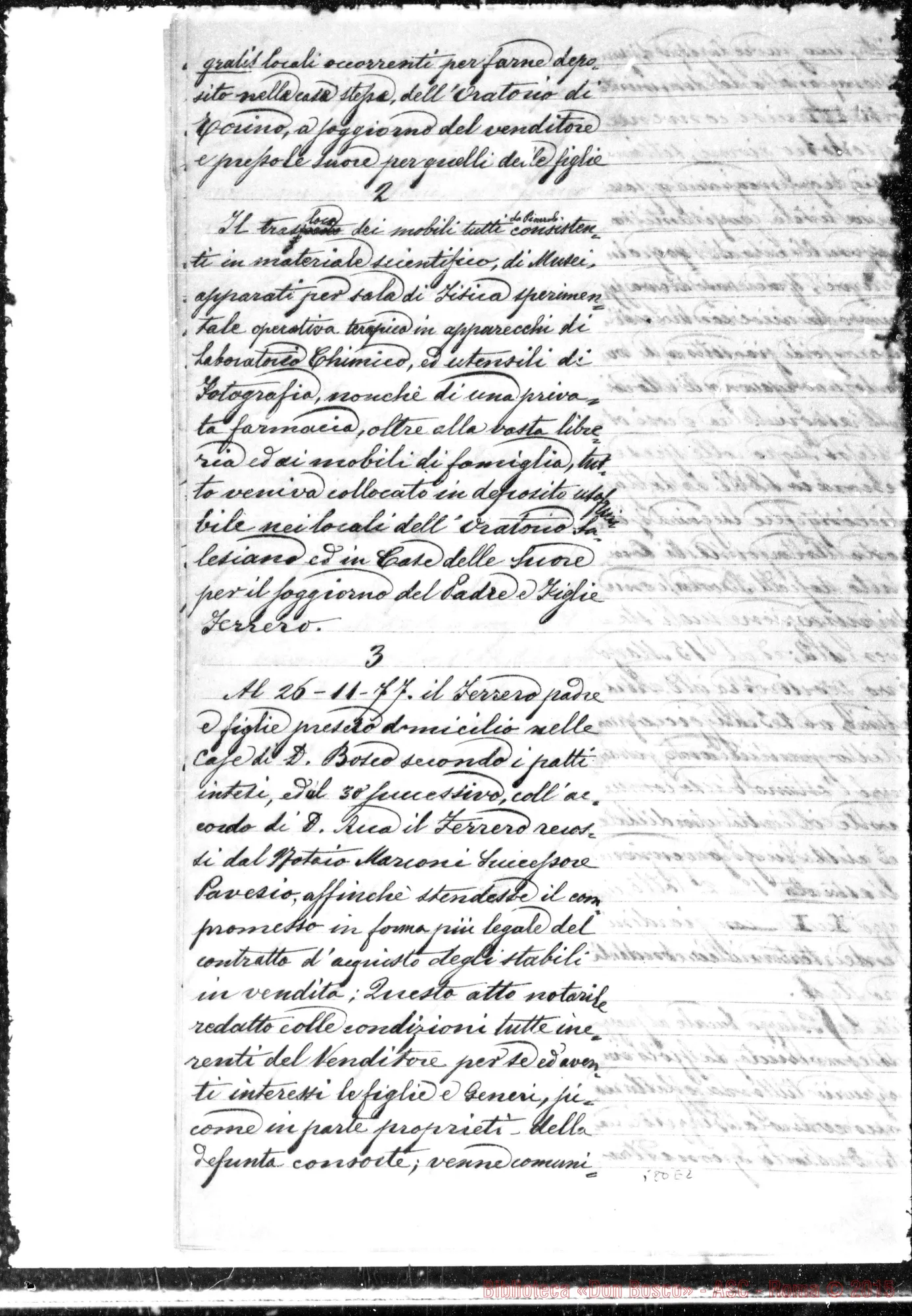 Fotogramma E 2 — Esposizione dei fatti