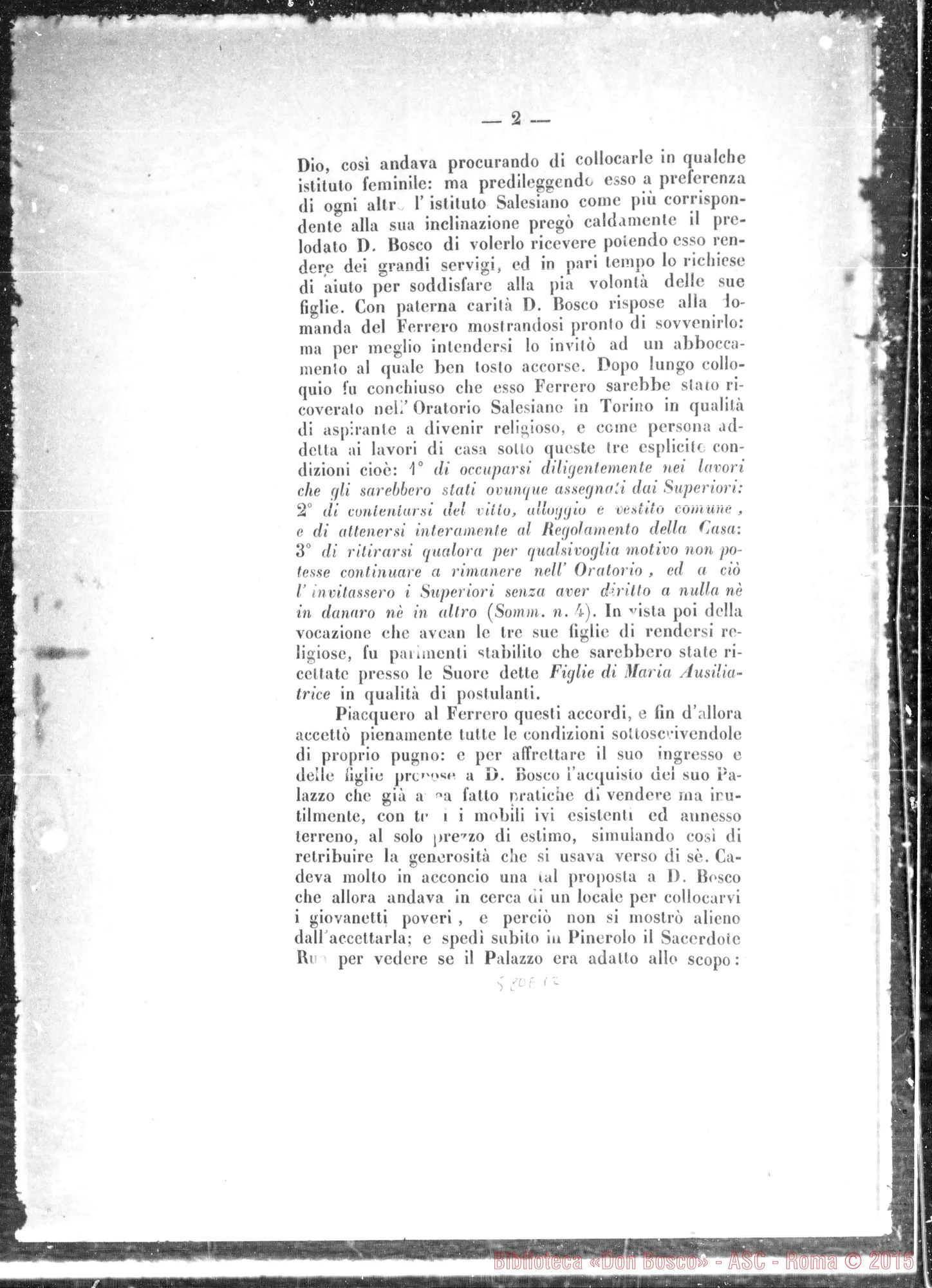 Fotogramma E 12 — Sacra Congregazione dei VV. E RR.