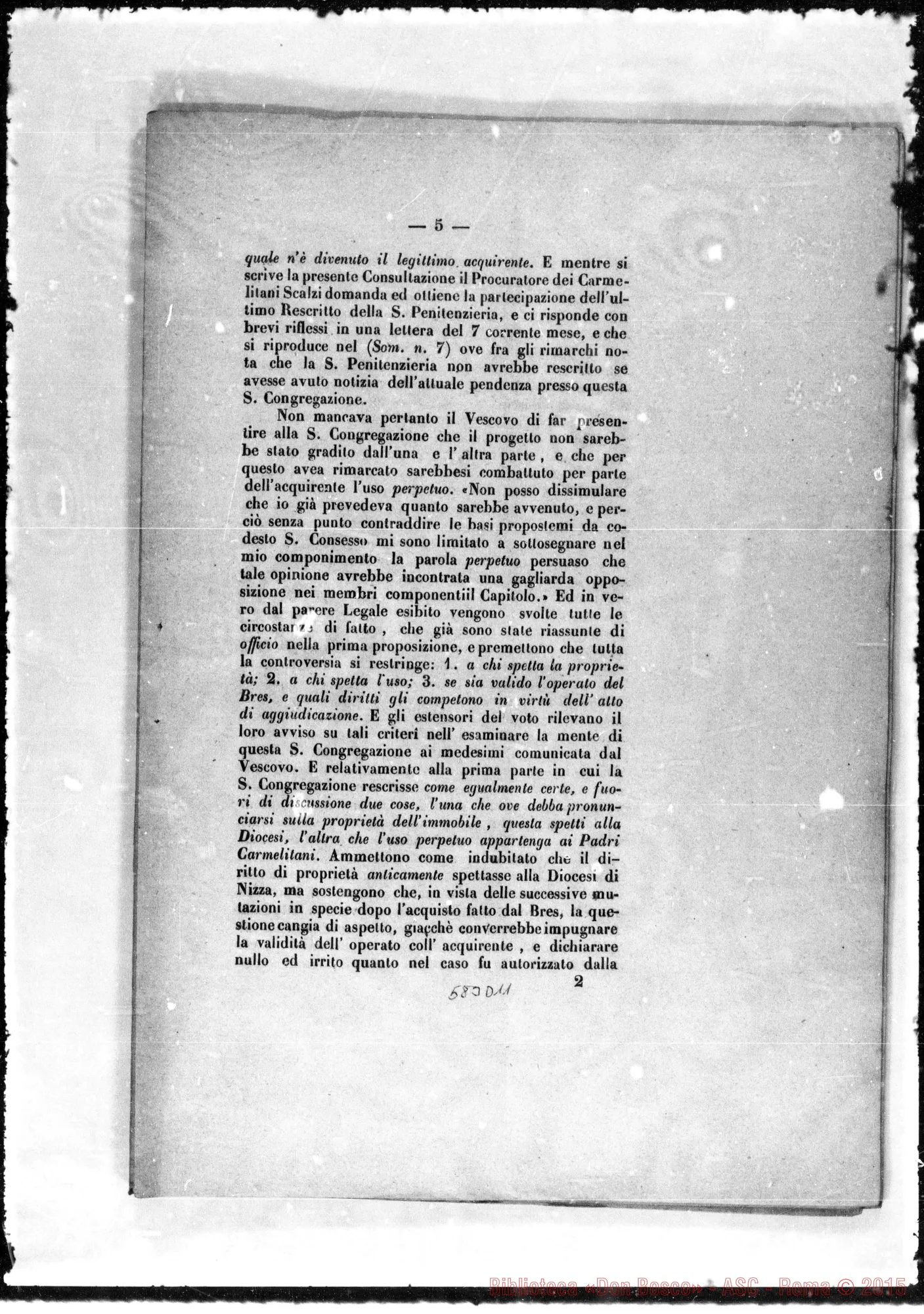 Fotogramma D 11 — S.C.VV. E RR.: «Questa grave controversia…»