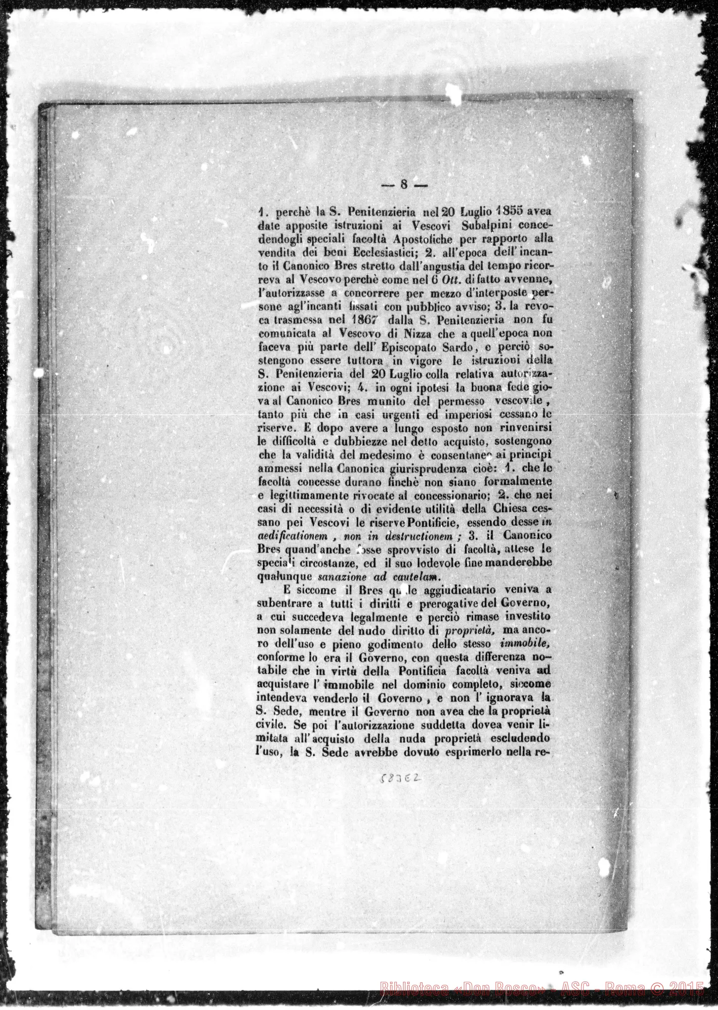 Fotogramma E 2 — S.C.VV. E RR.: «Questa grave controversia…»