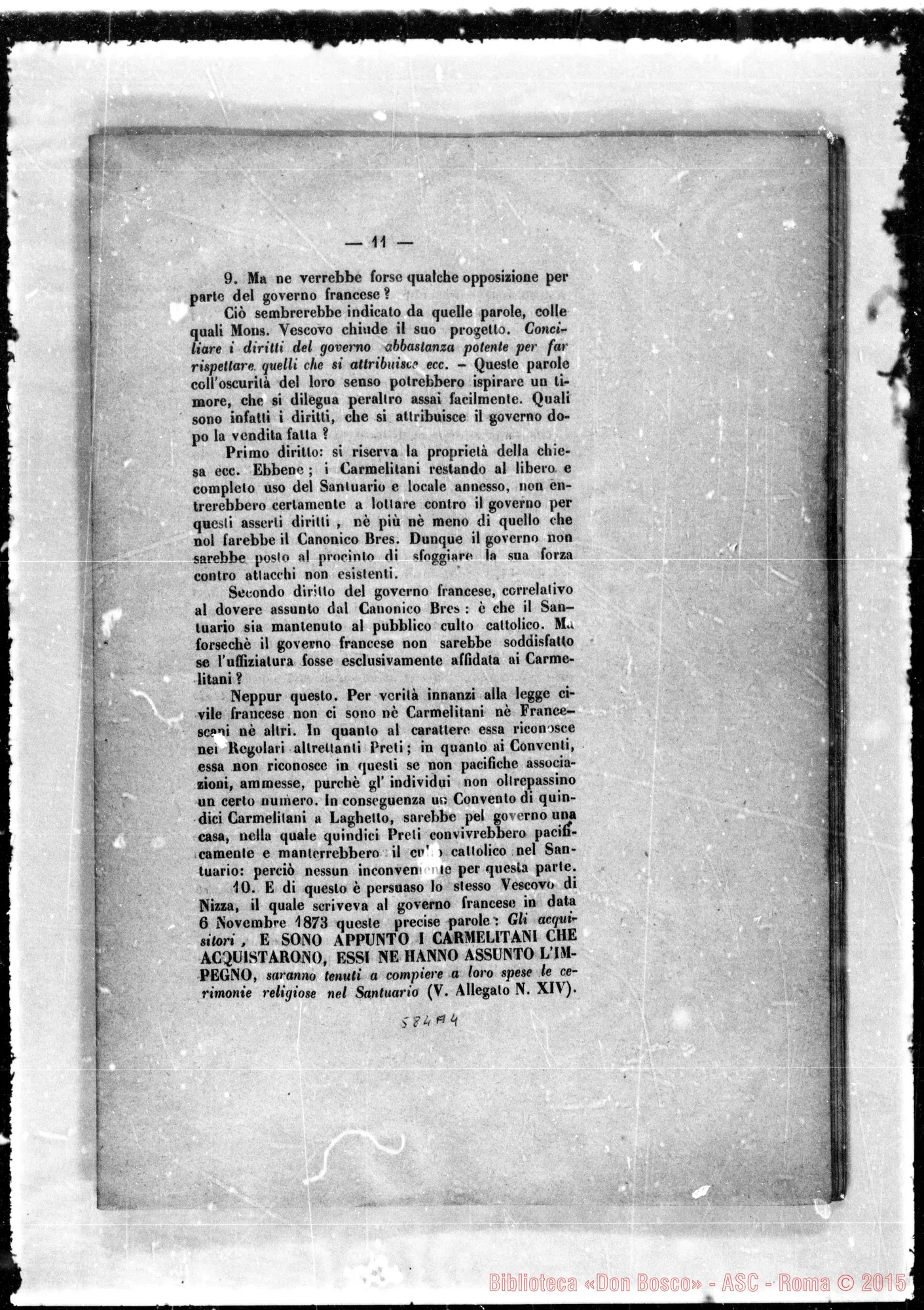 Fotogramma A 4 — S.C.VV. E RR.: «Questa grave controversia…»