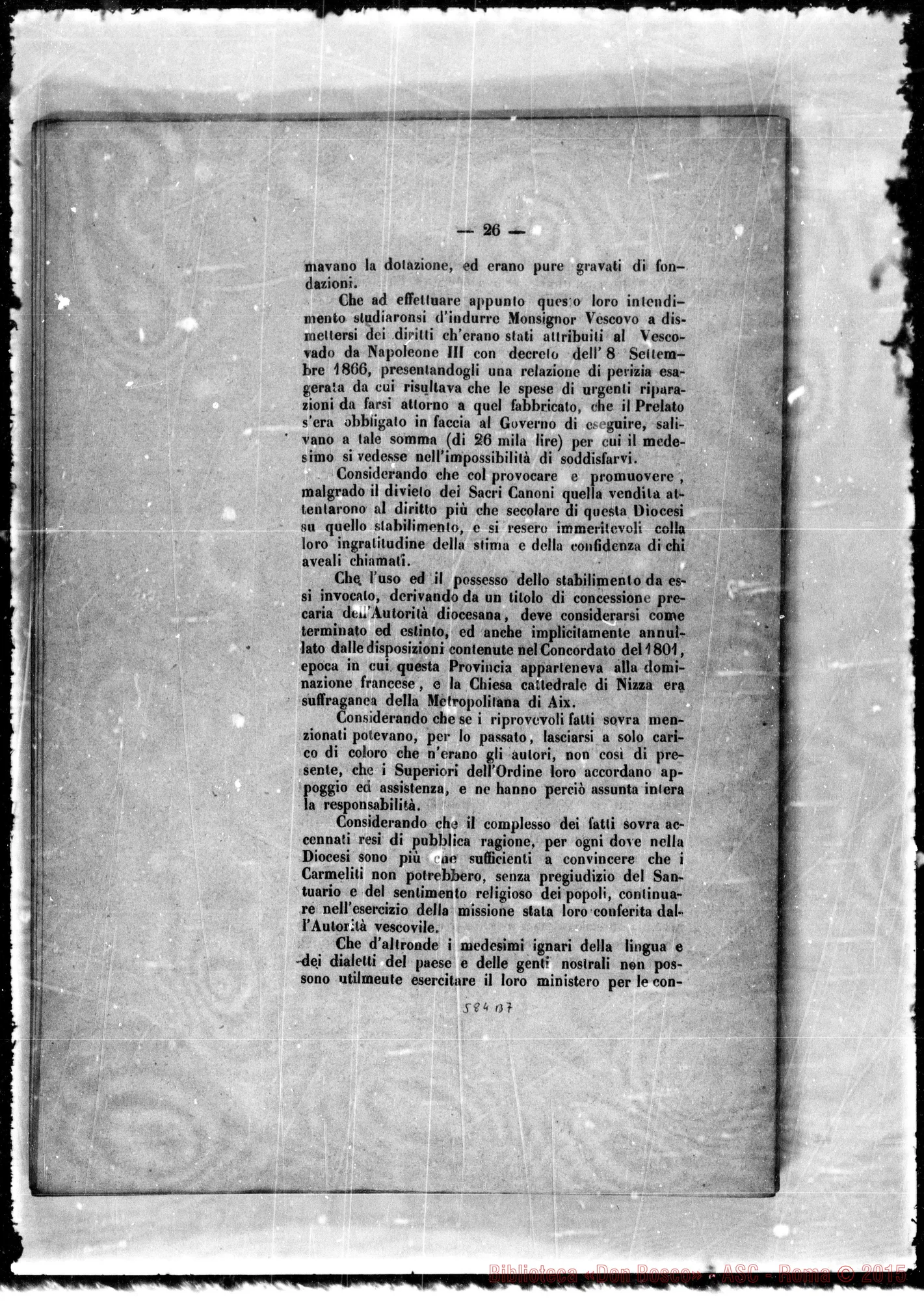Fotogramma B 7 — S.C.VV. E RR.: «Questa grave controversia…»
