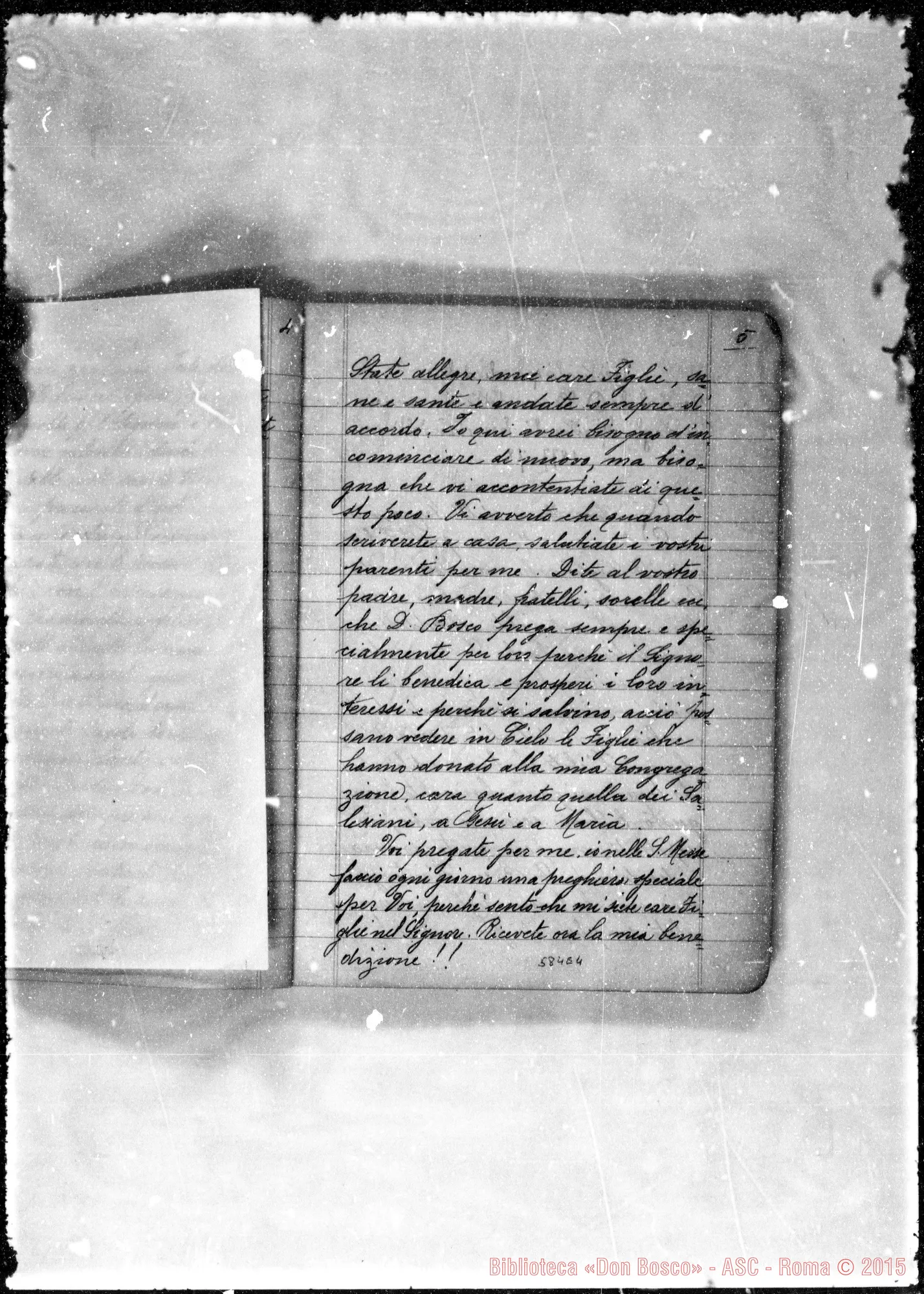 Fotogramma E 4 — Figlie di Maria Ausiliatrice: Testimonianze su Don Bosco. Quaderno nero