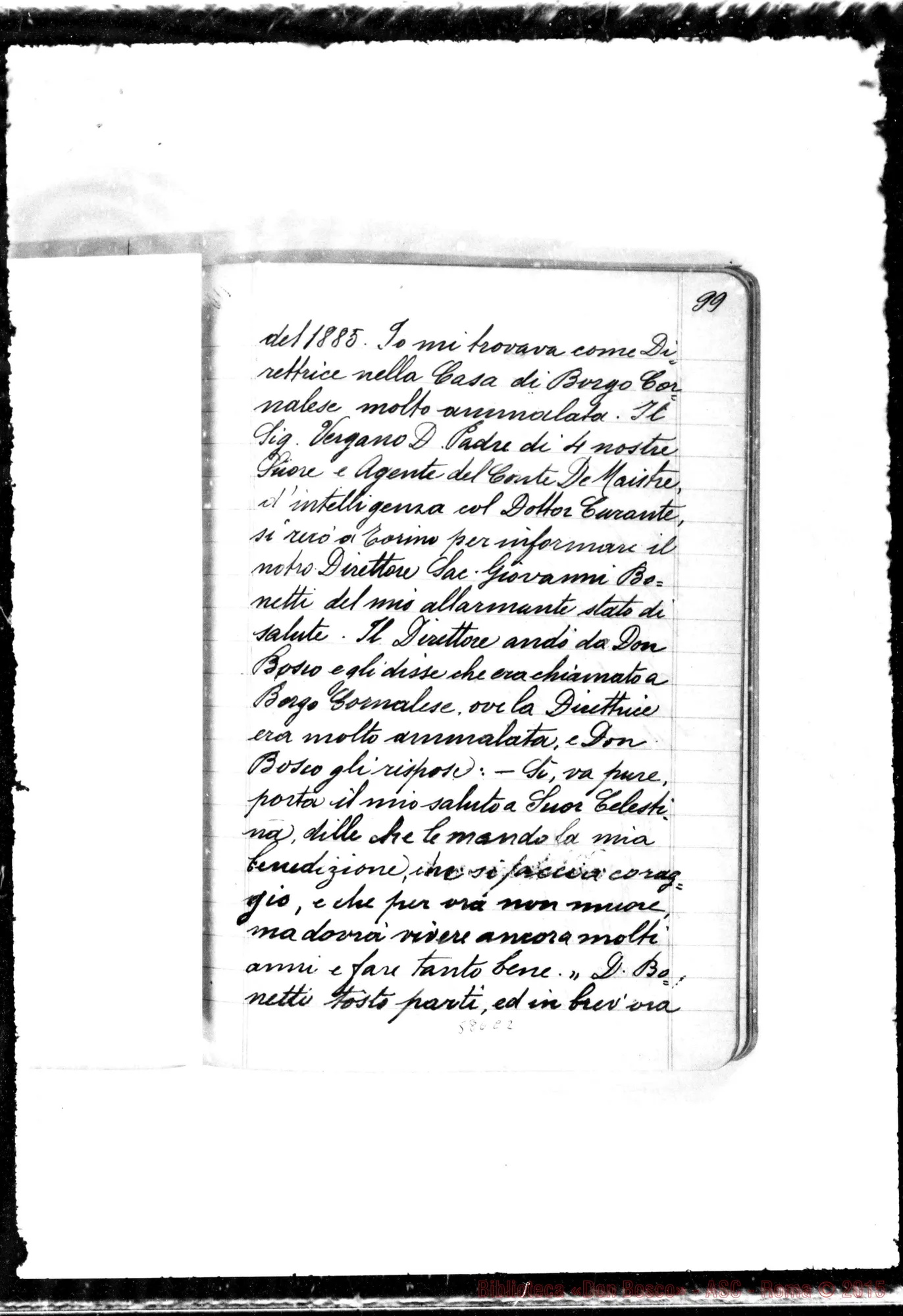 Fotogramma C 2 — Figlie di Maria Ausiliatrice: Testimonianze su Don Bosco. Quaderno nero