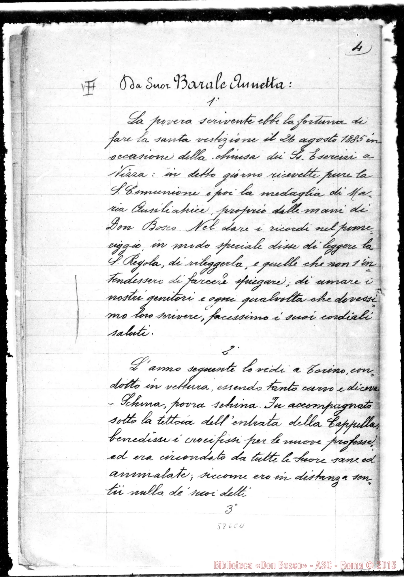 Fotogramma C 11 — Quaderno di fogli protocollo