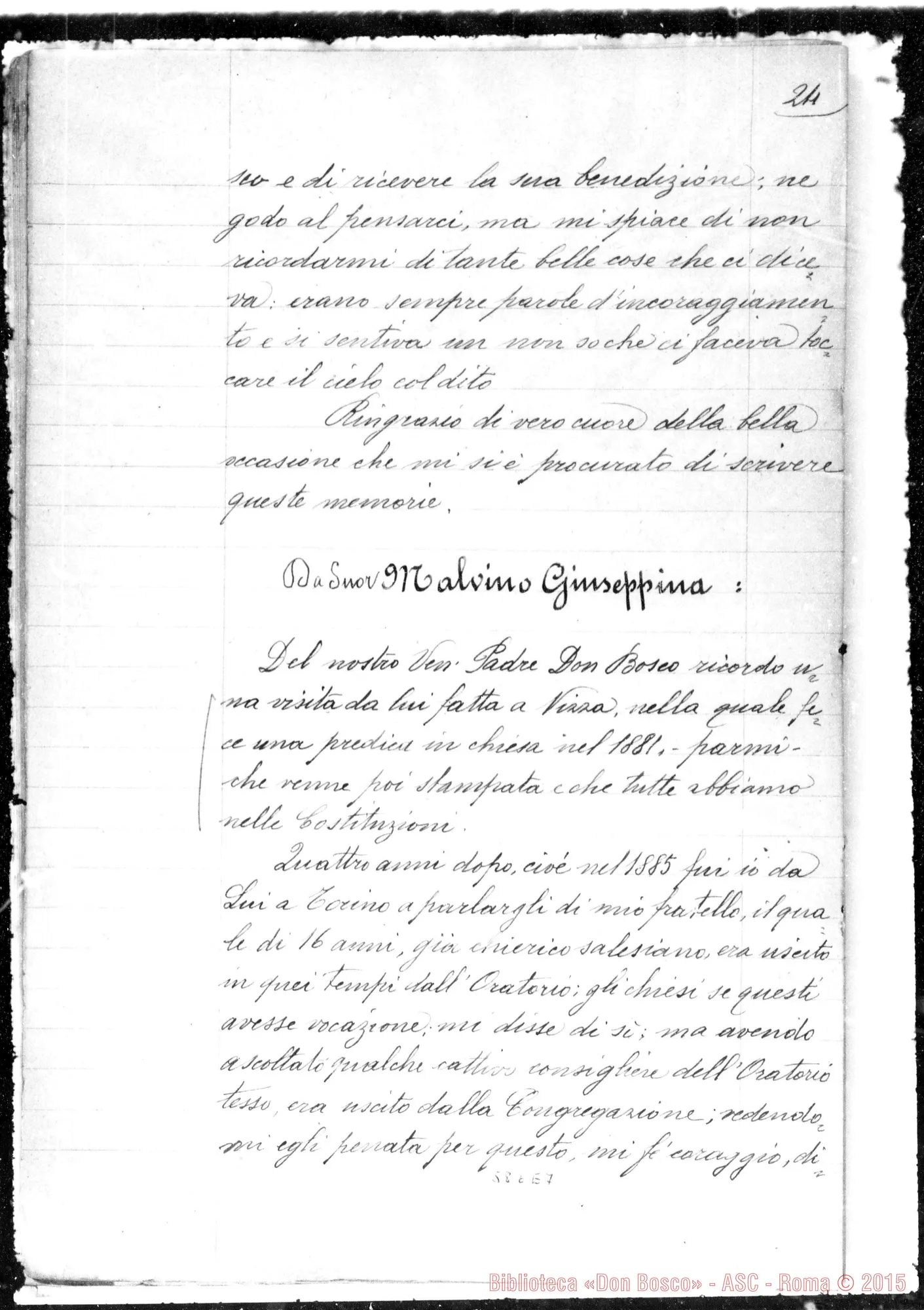 Fotogramma E 7 — Quaderno di fogli protocollo