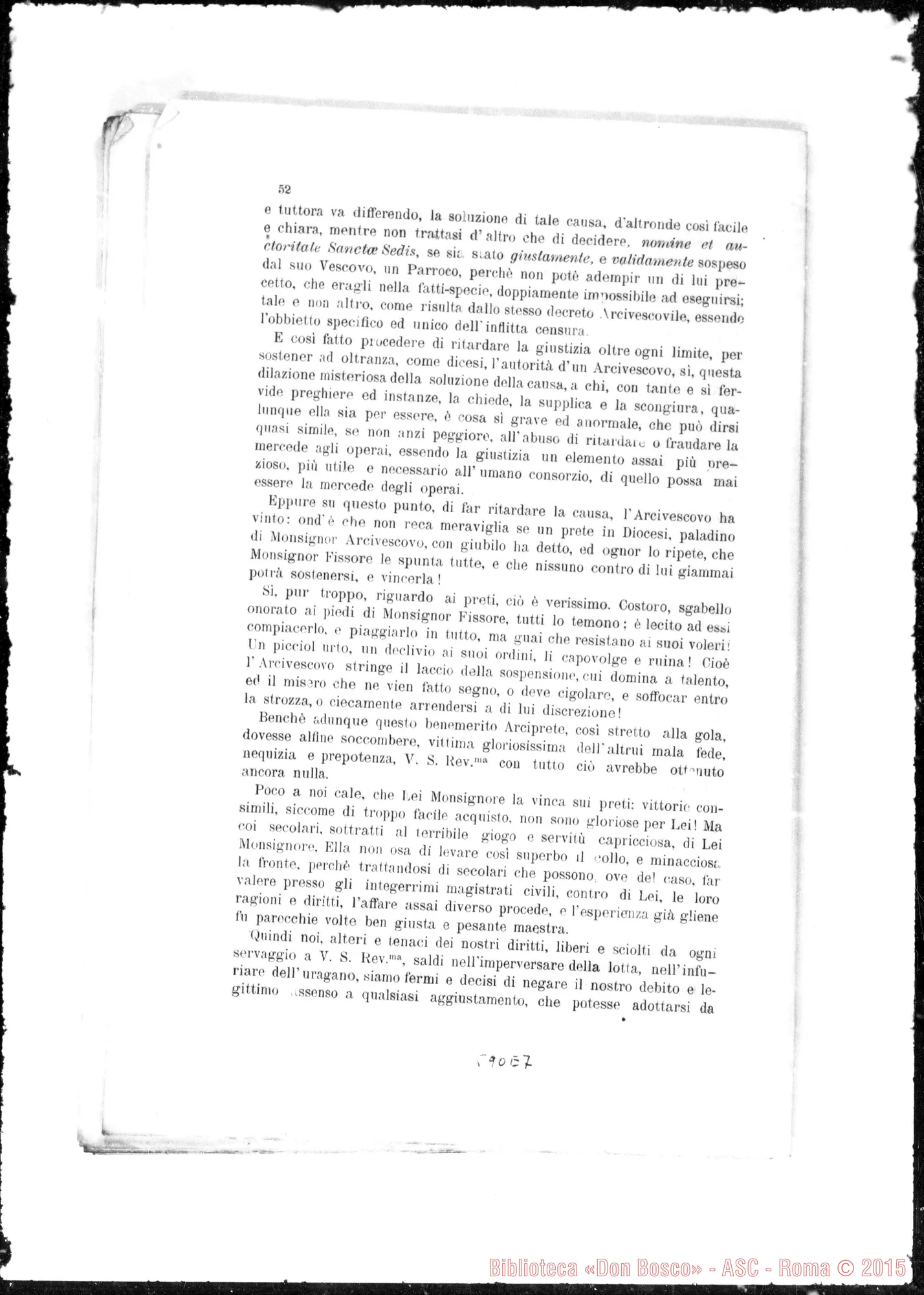 Fotogramma E 7 — Fissore Celestino Matteo, vesc.: Reclami della Fabbriceria Parrocchiale…