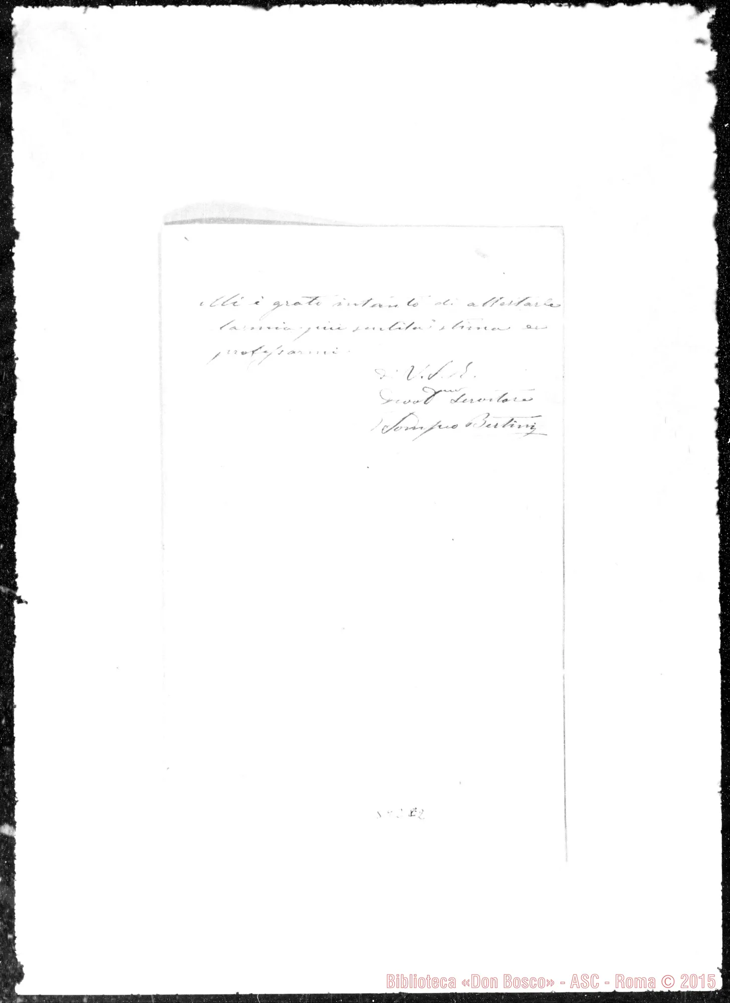 Fotogramma E 2 — Bertini, cav.-Egregio Sig. Parroco