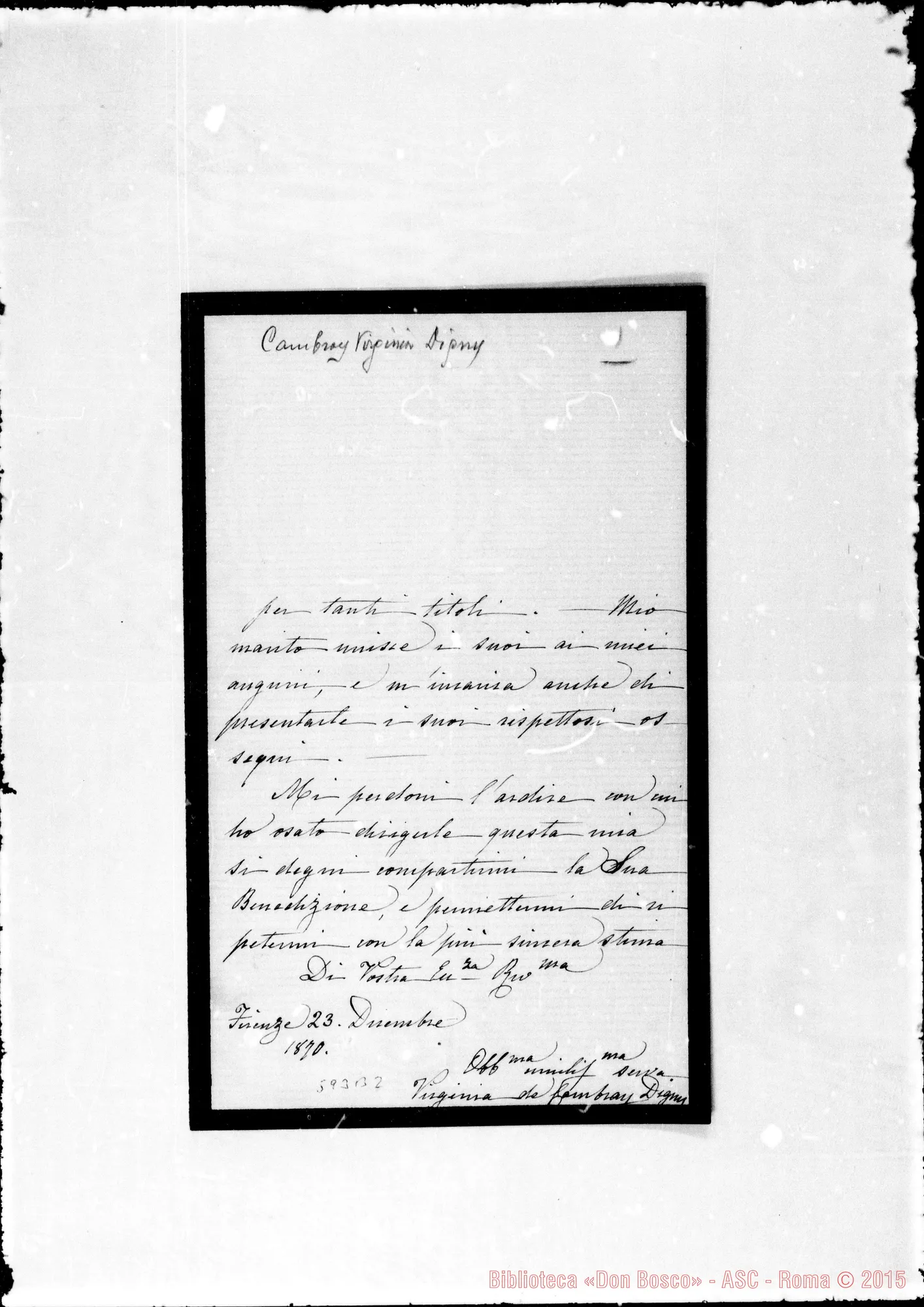 Fotogramma B 2 — Cambray Virginia